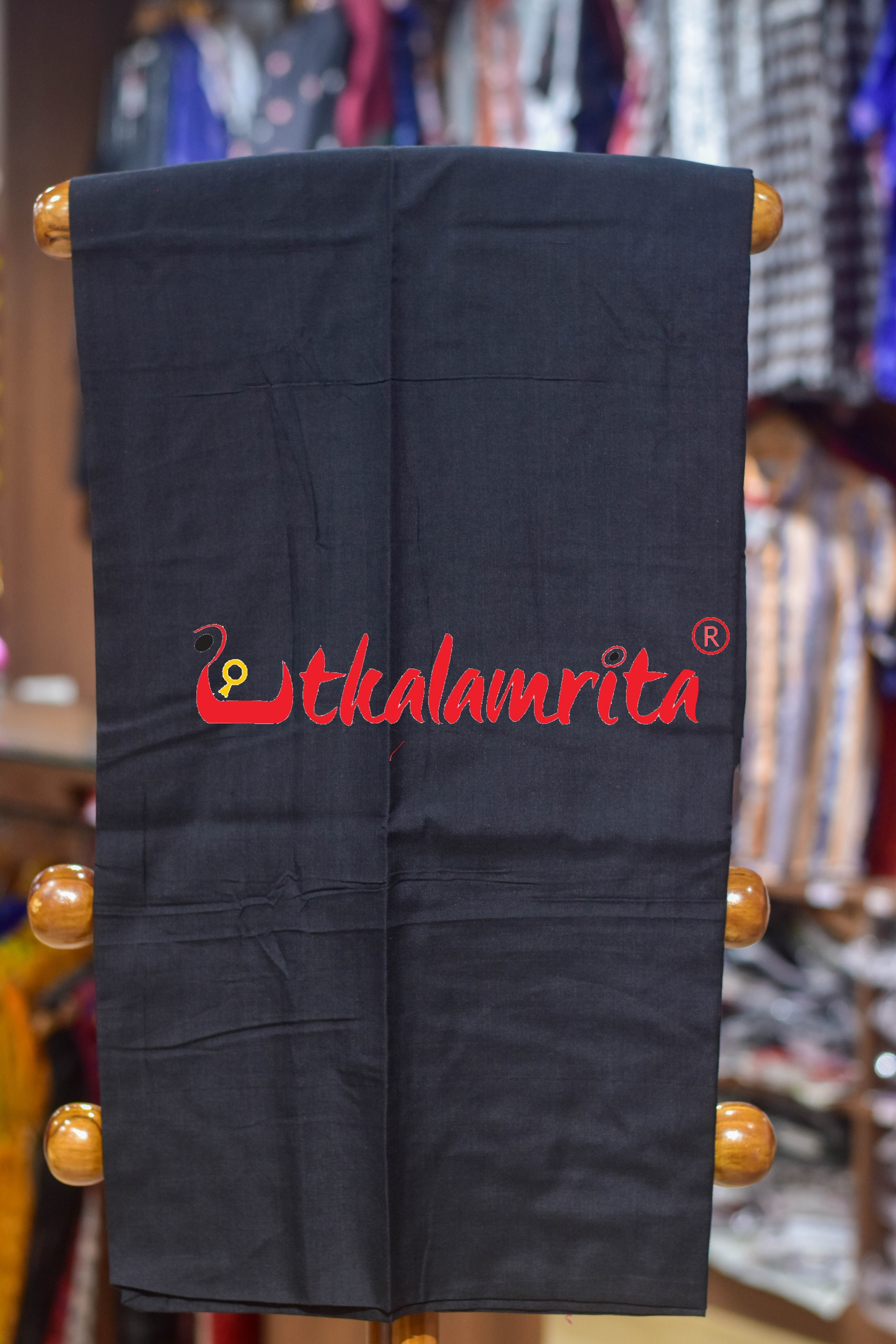 Red Black Double Elephant Sambalpuri Cotton Dress Set