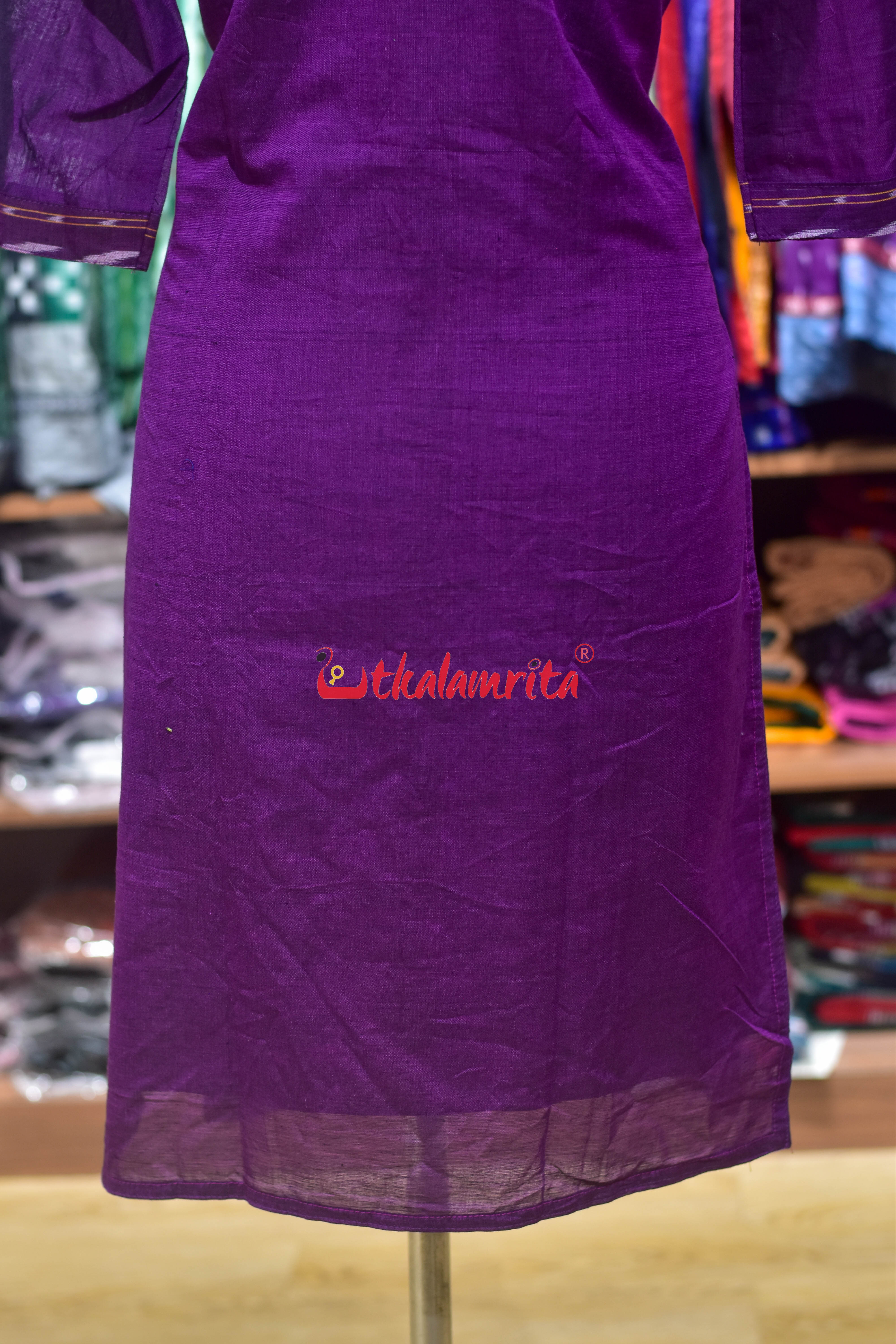 Purple Magenta Middle Pasapali (Ladies' Kurti)