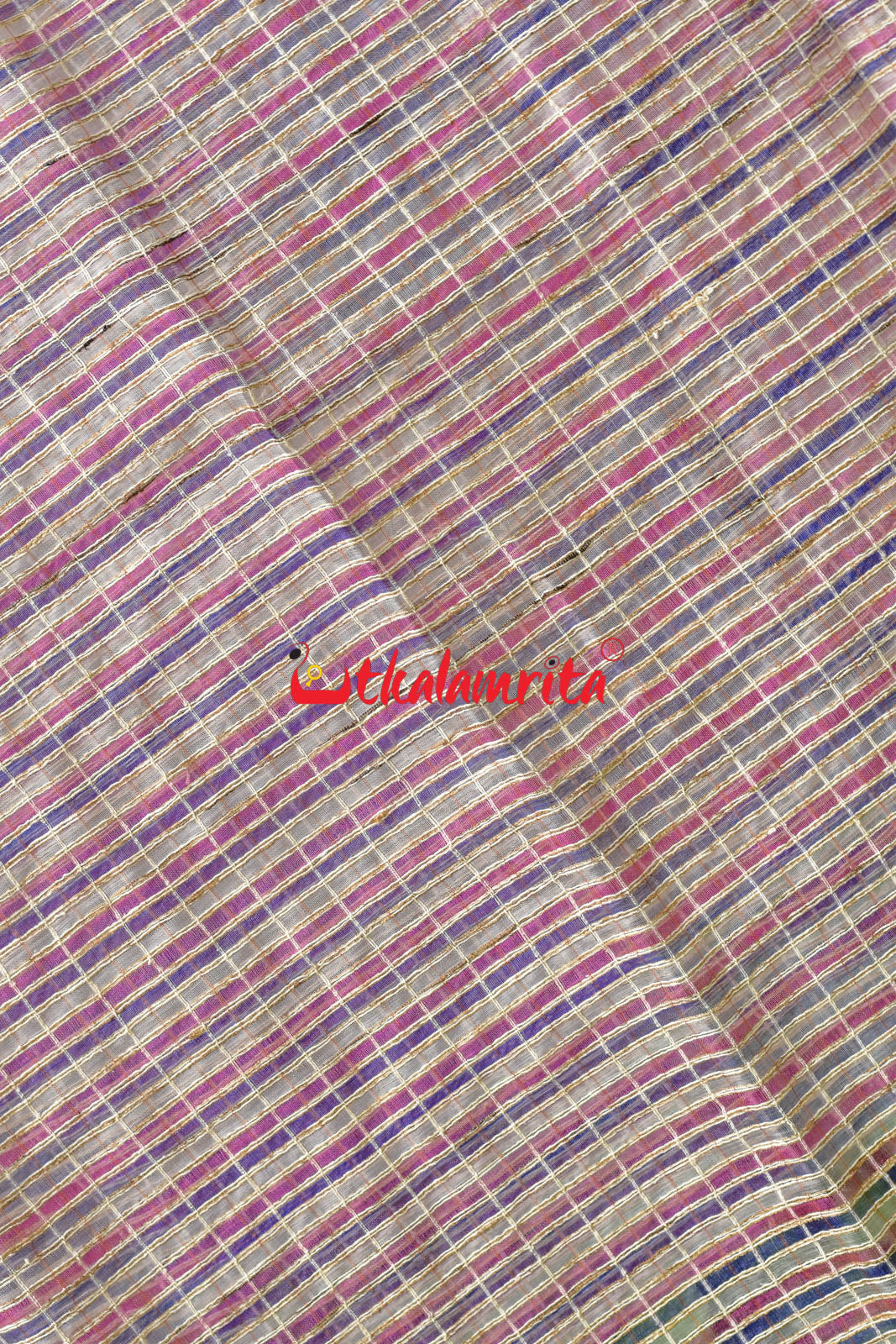 Pink & Violet Silk (Dupatta)