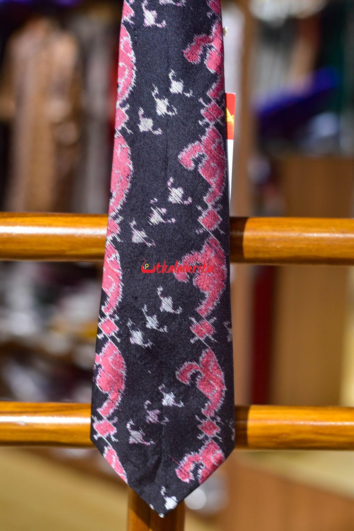 Old Rose Phula Thikiri Sambalpuri Silk (Tie)