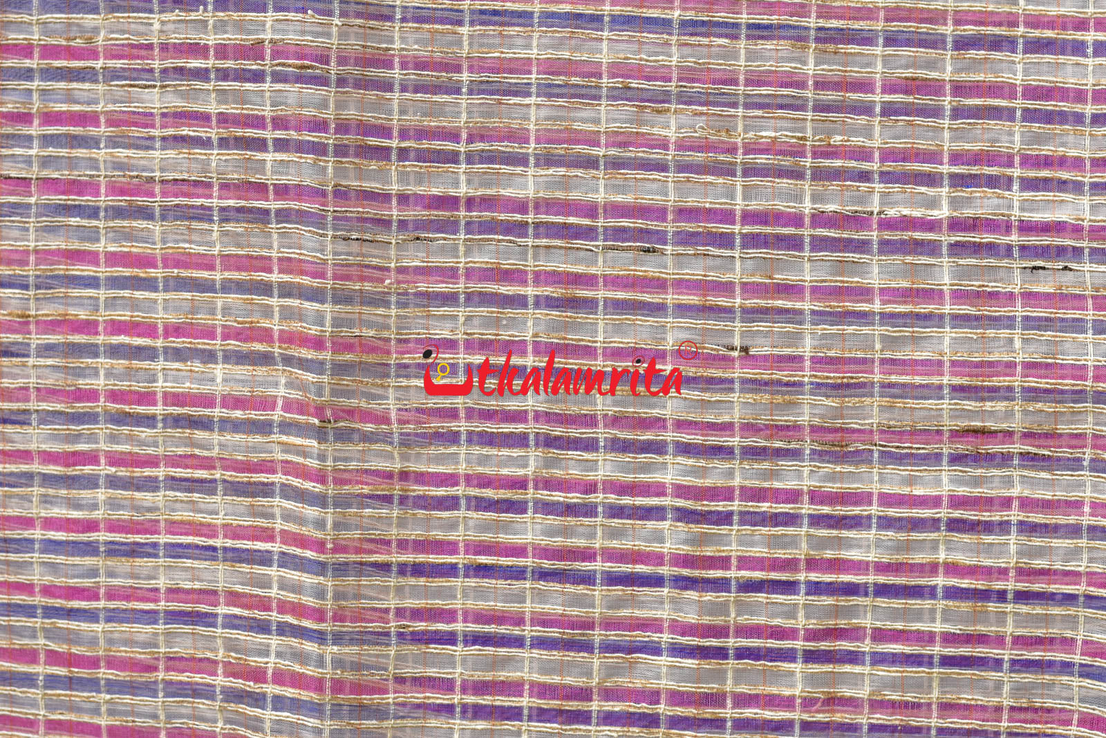 Pink & Violet Silk (Dupatta)