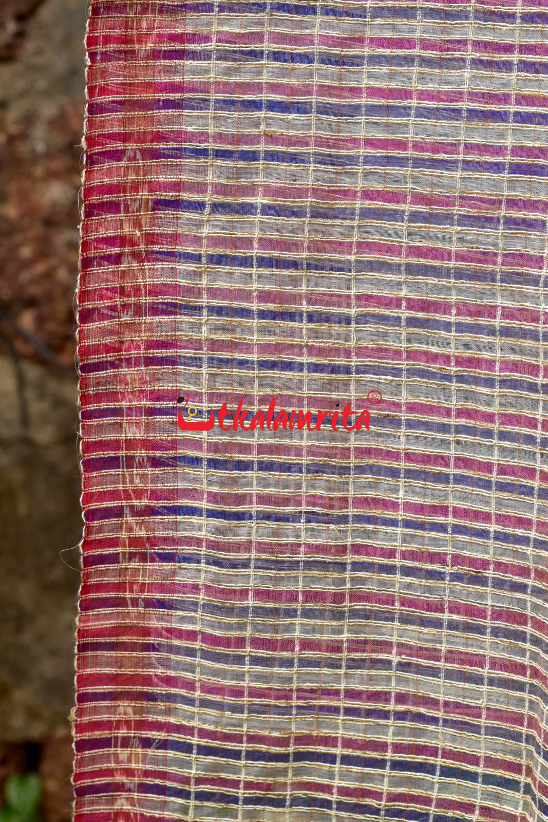 Pink & Violet Silk (Dupatta)