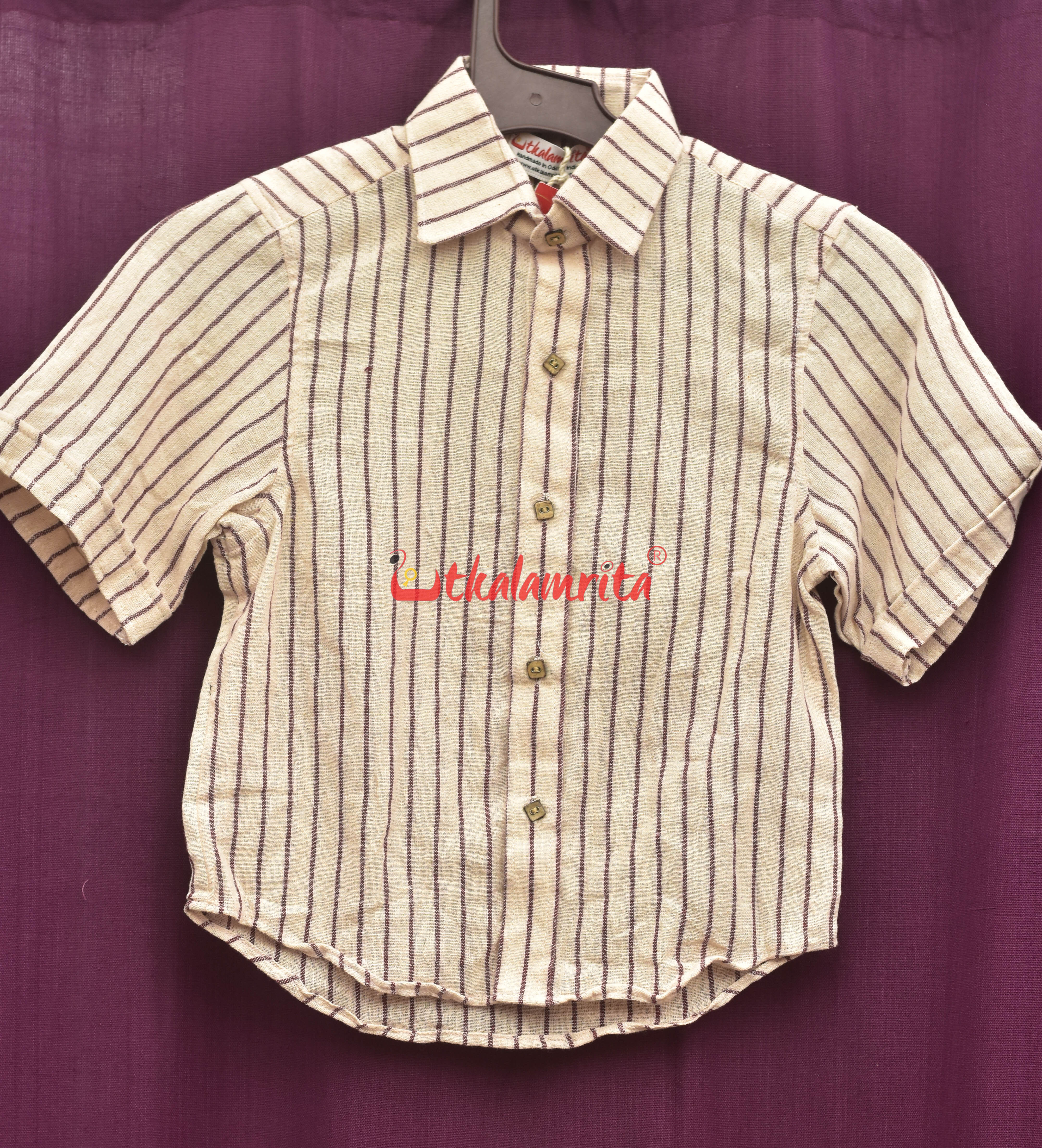 Kotpad Stripes White (Kids's Shirt)