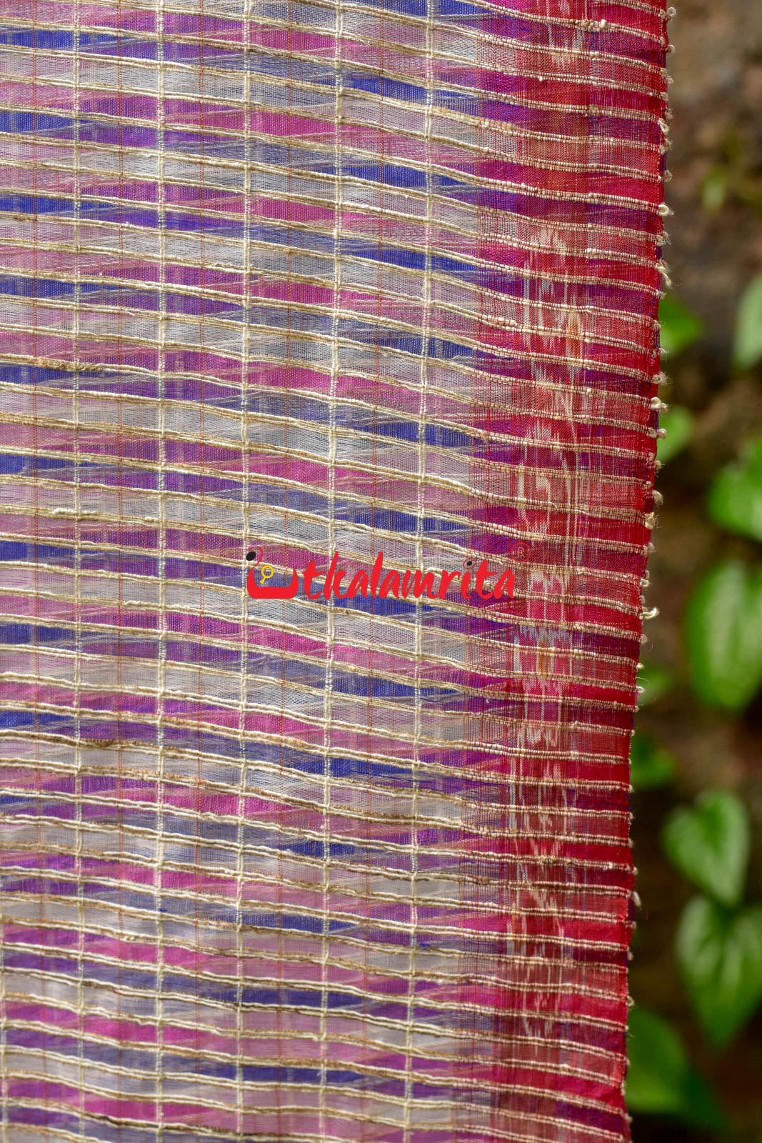 Pink & Violet Silk (Dupatta)