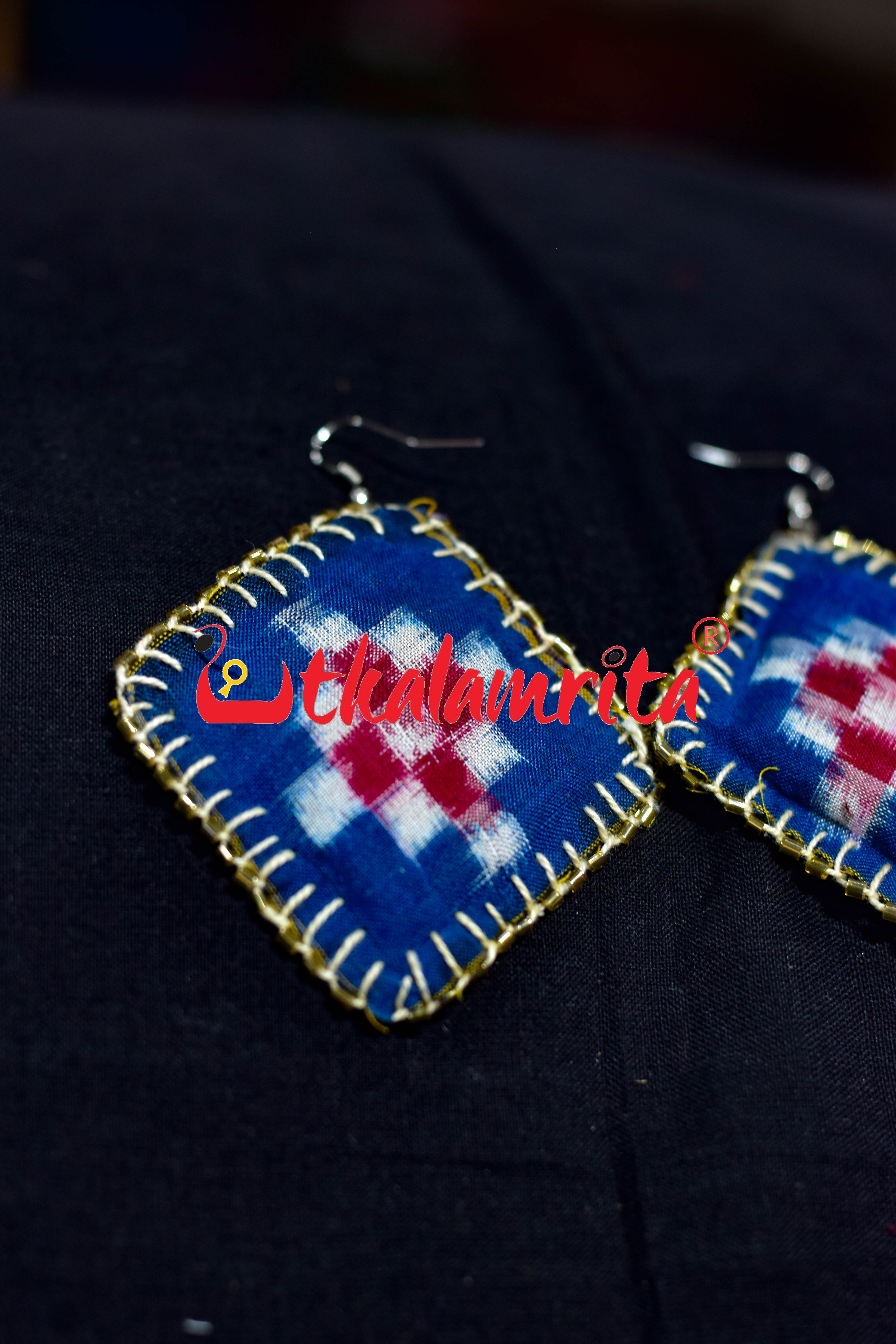 Blue Pasapali Thikiri Earrings