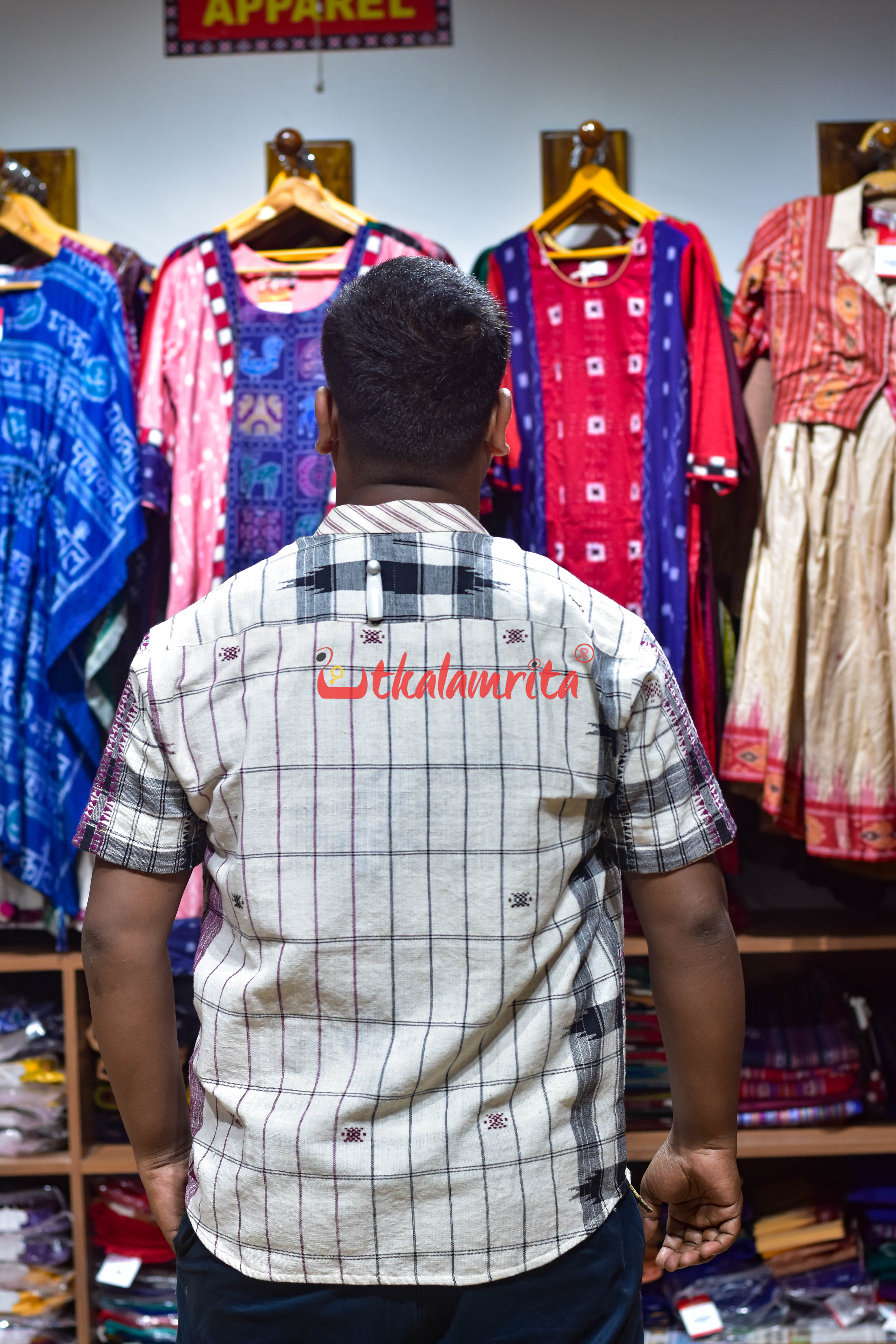 Off White Ganga Jamuna (Men's Shirt)