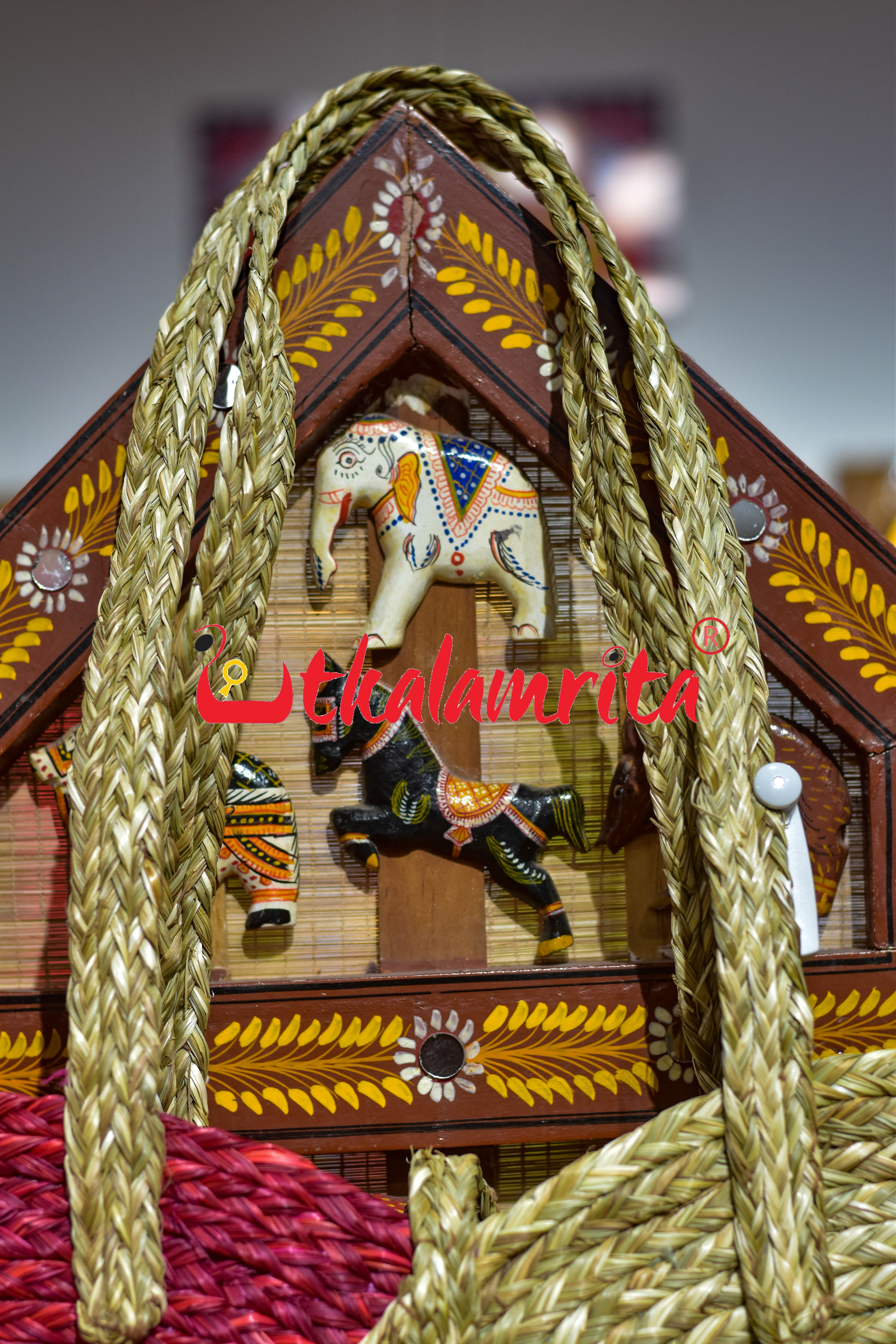 Sabai Grass Laptop Bag (Red)