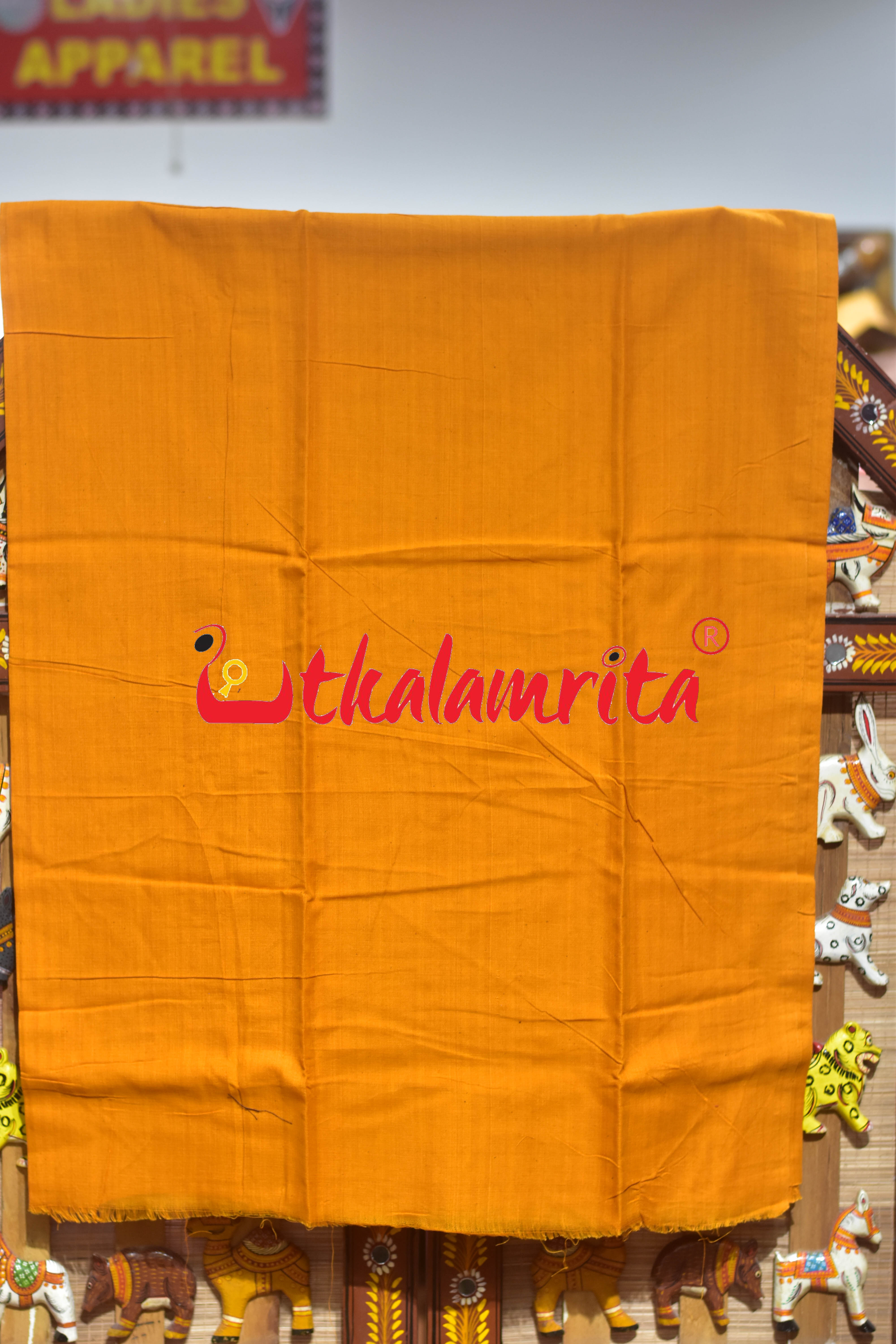 Black Yellow Thikiri Sambalpuri Cotton Dress Set