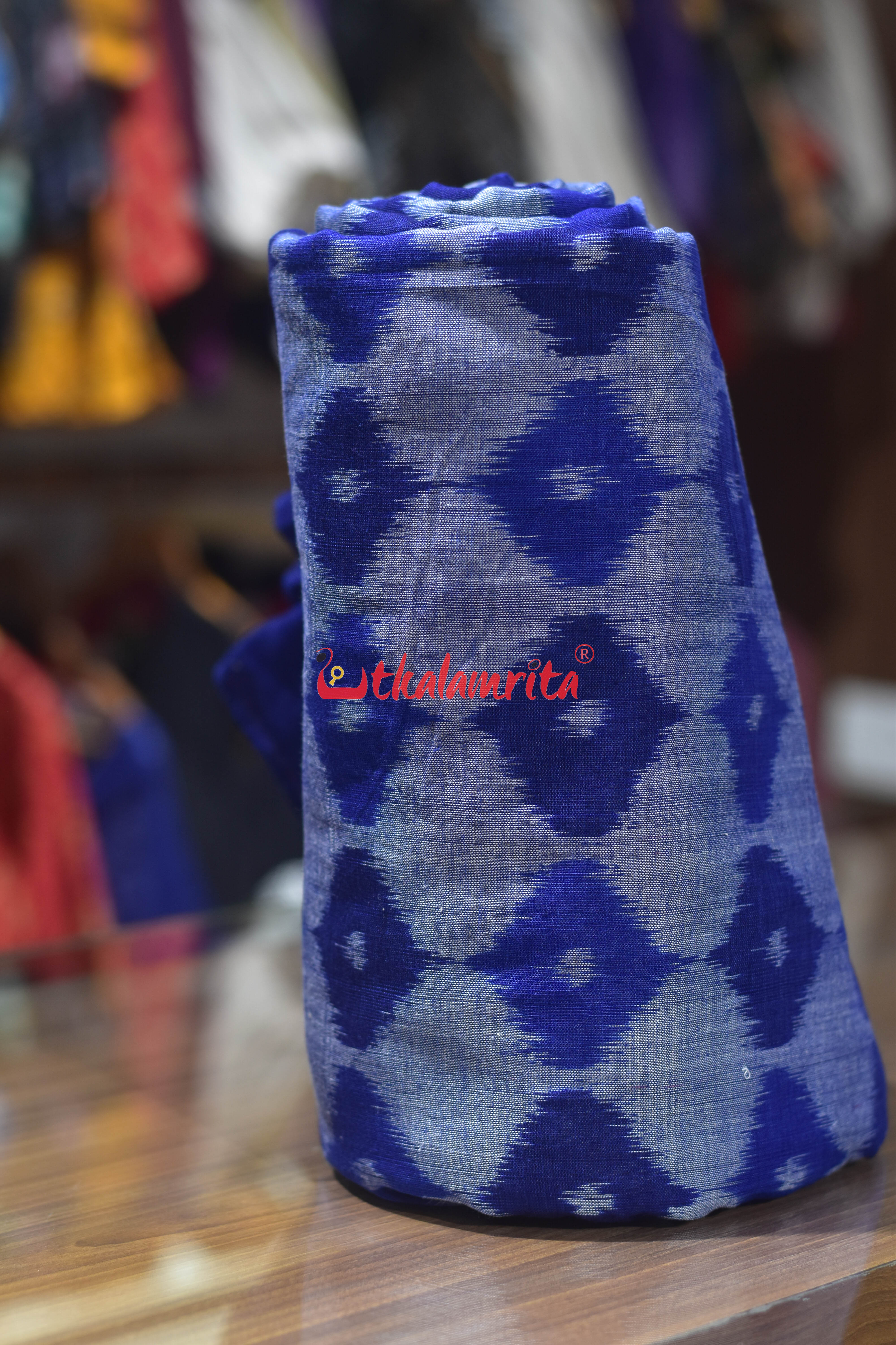 Blue 3D Illusions Ikat Cotton (Fabric)