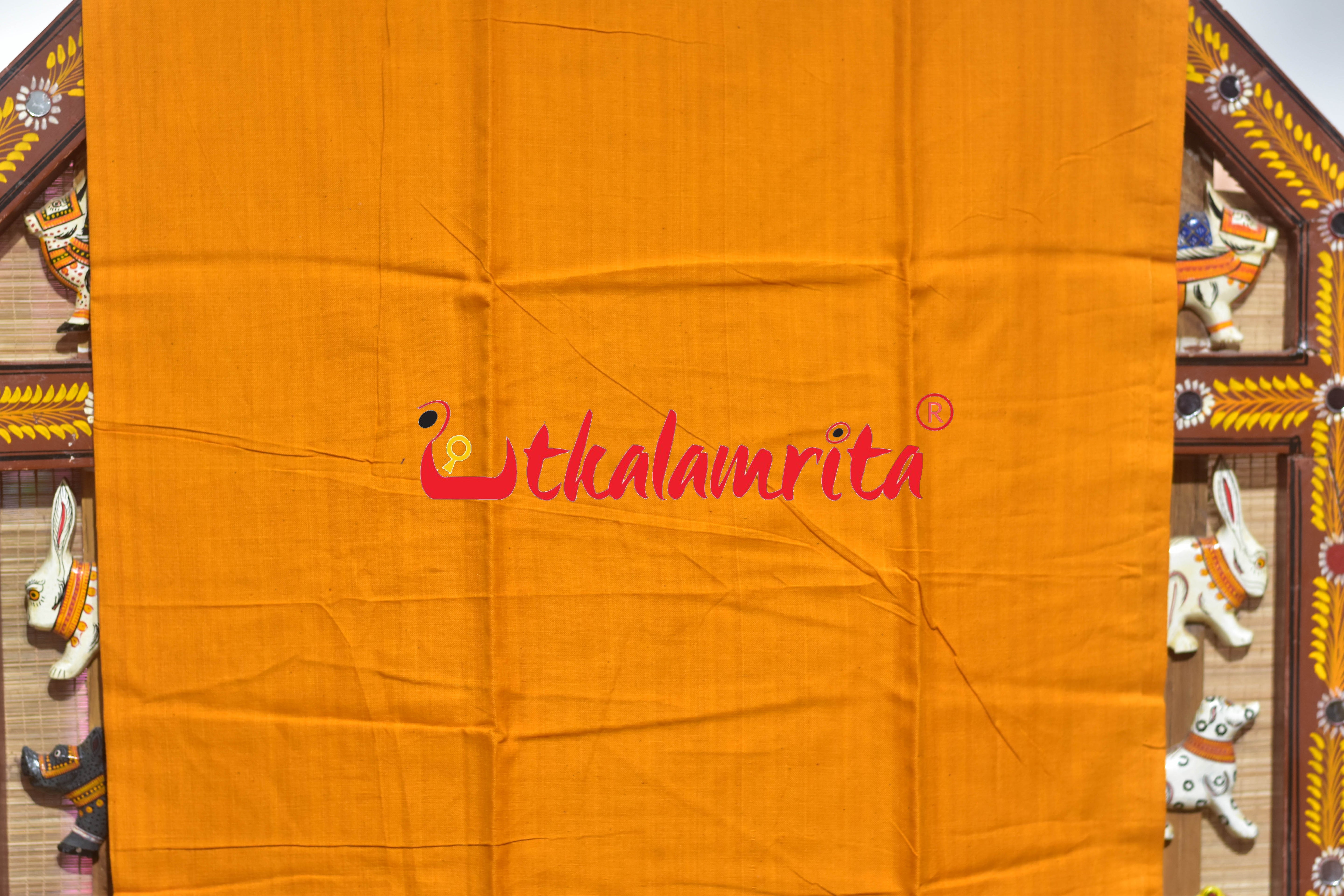 Black Yellow Thikiri Sambalpuri Cotton Dress Set
