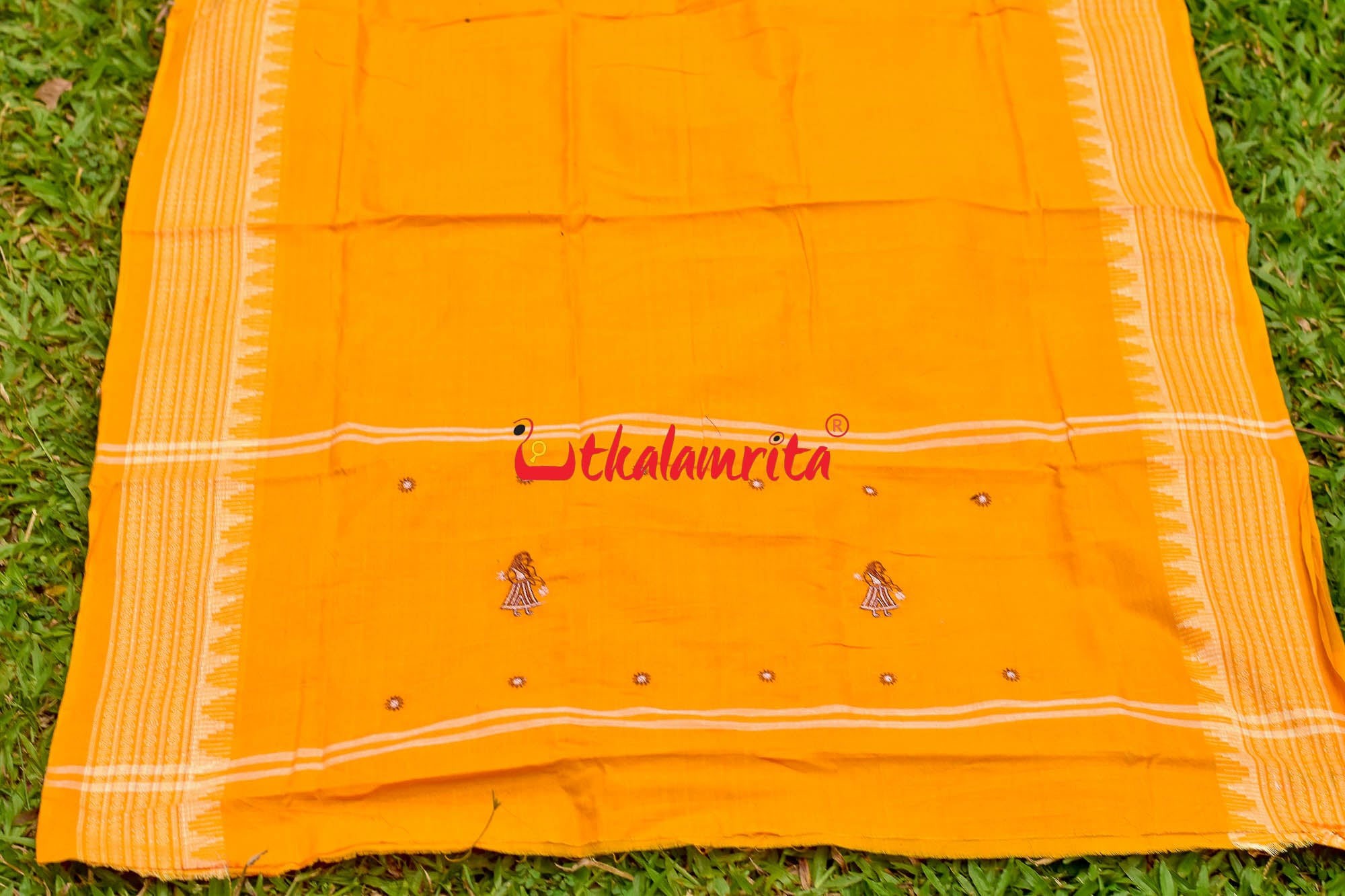 Maroon Yellow Doll Bomkai Dress Set