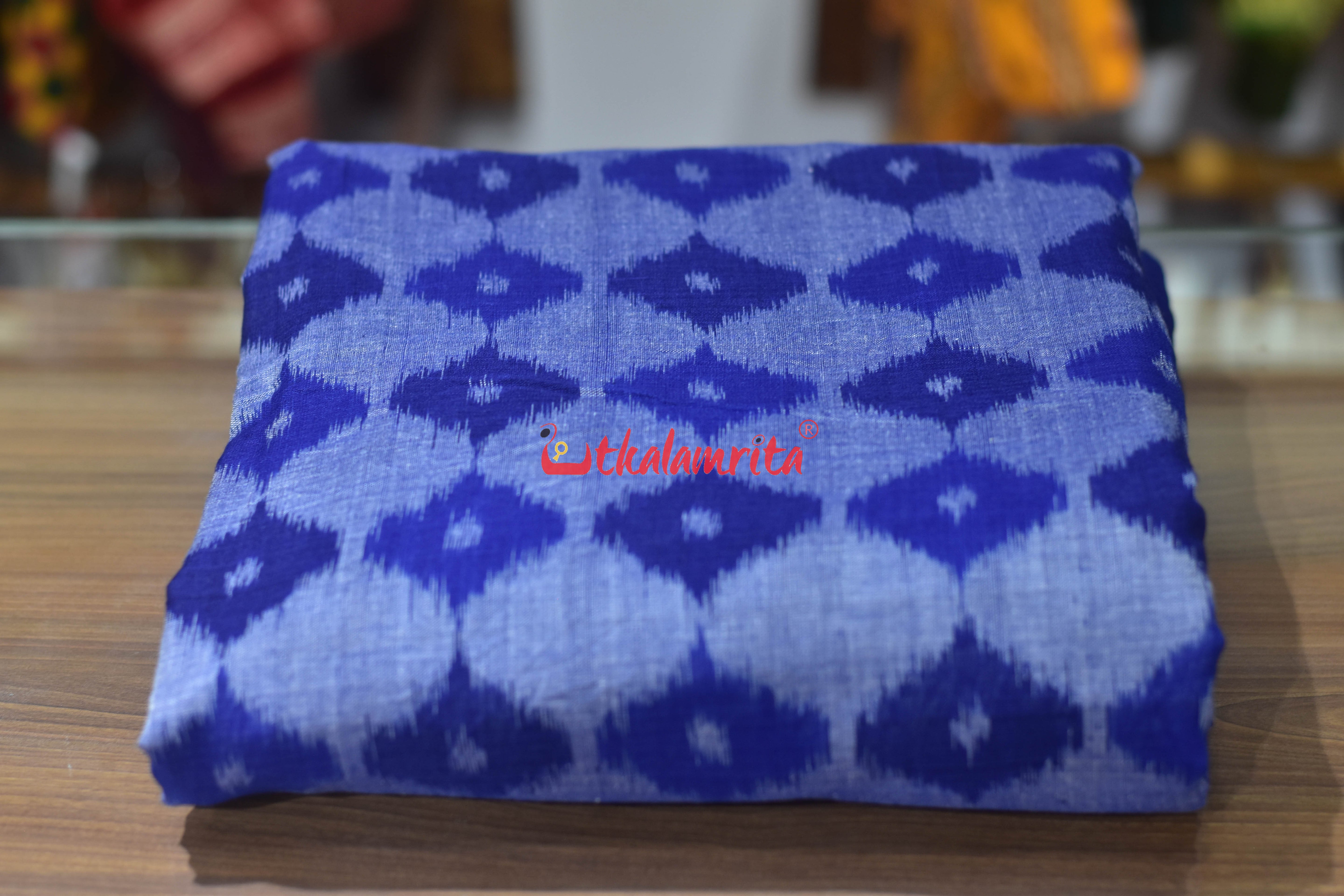 Blue 3D Illusions Ikat Cotton (Fabric)