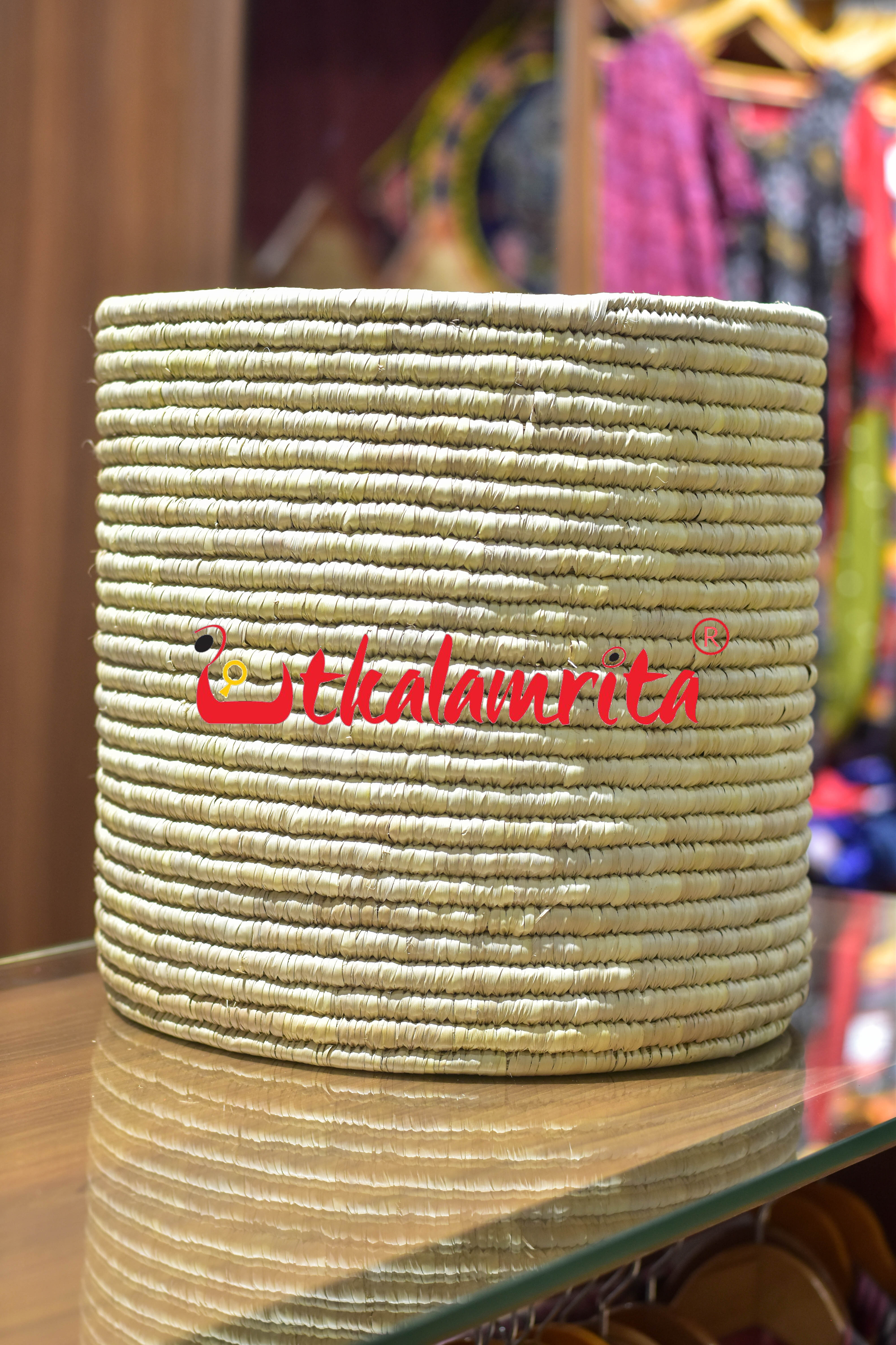 Sabai Grass Binding Dustbin Natural