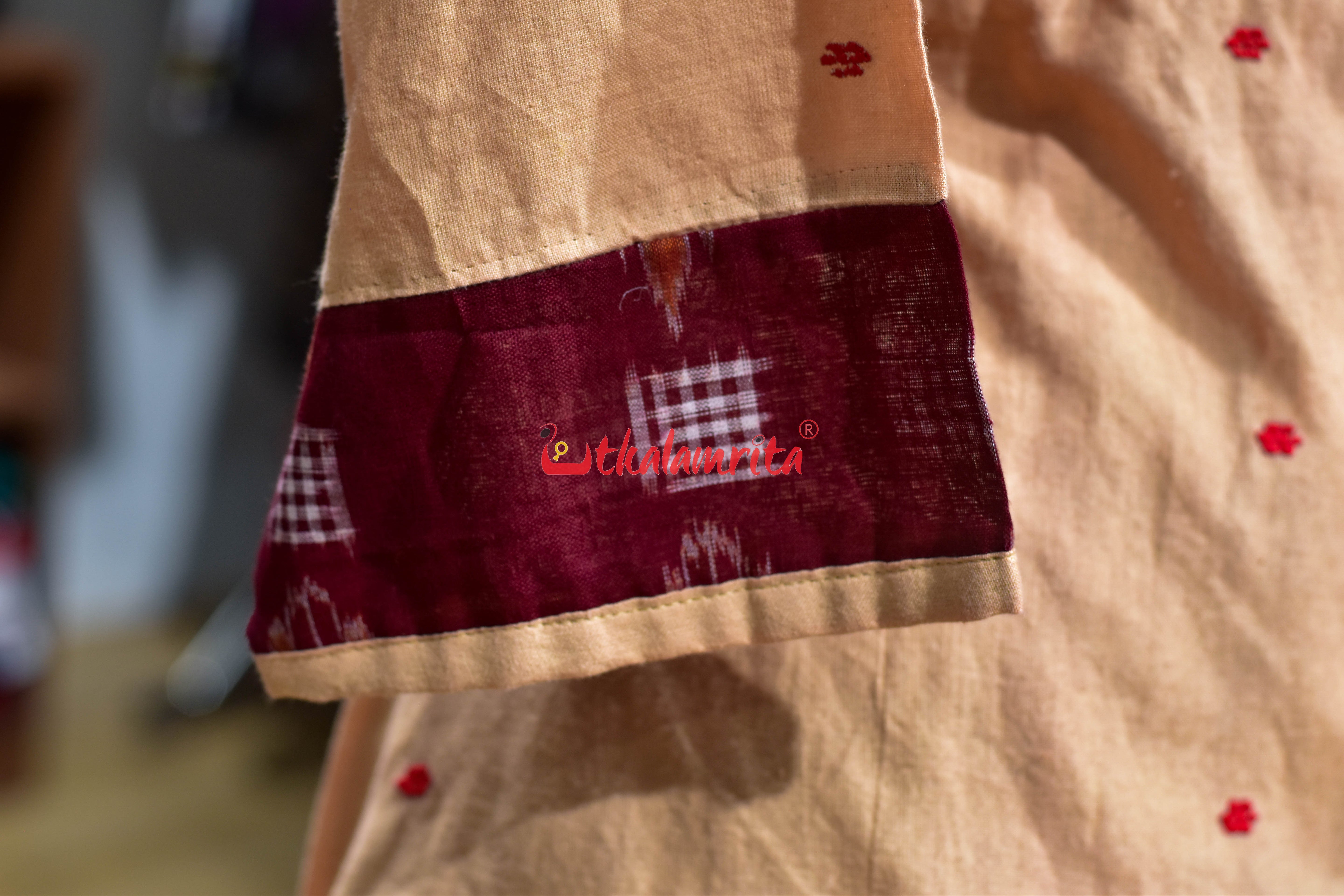Sambalpuri Maruvaa Anarkali Dress