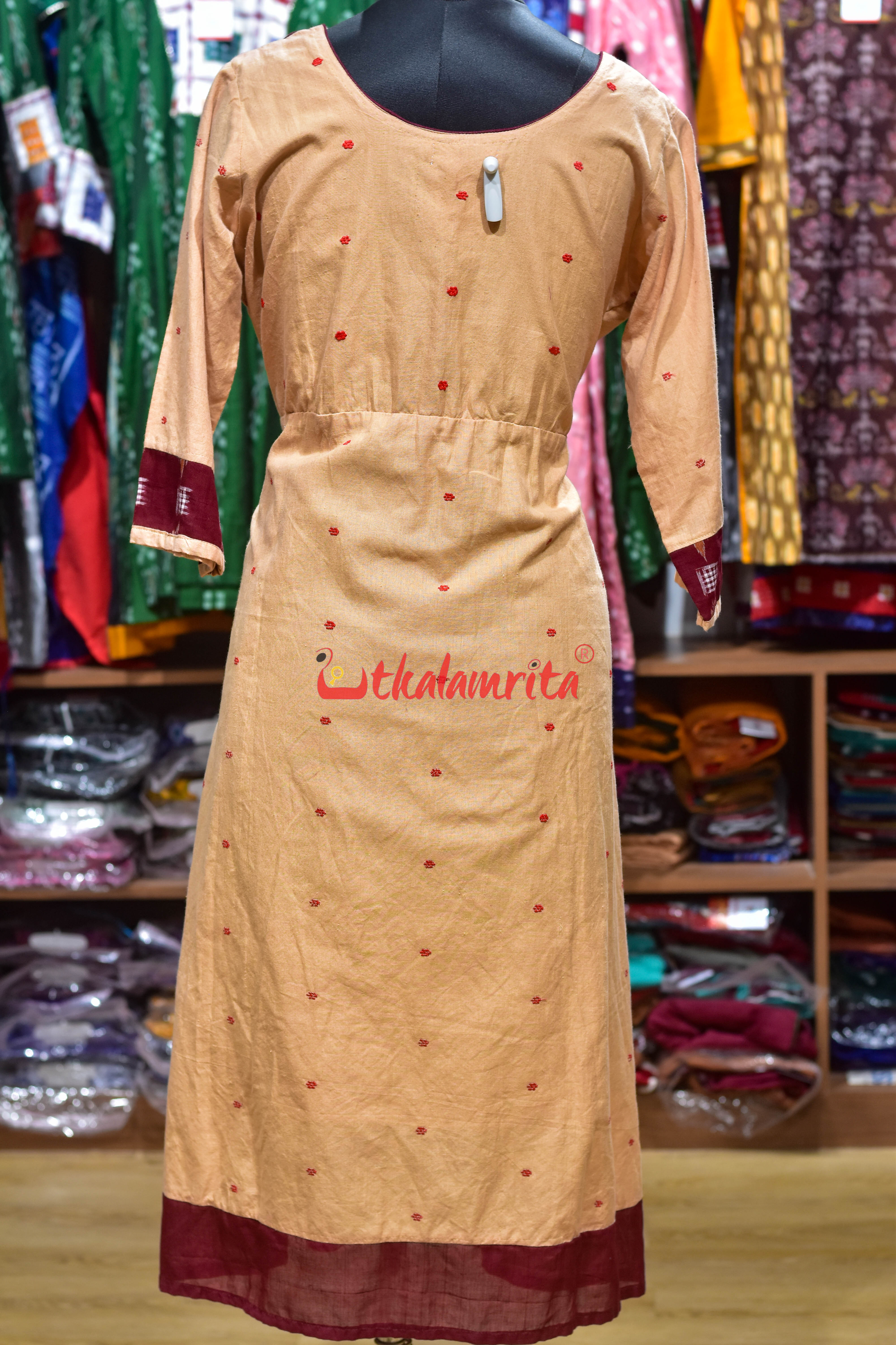 Sambalpuri Maruvaa Anarkali Dress