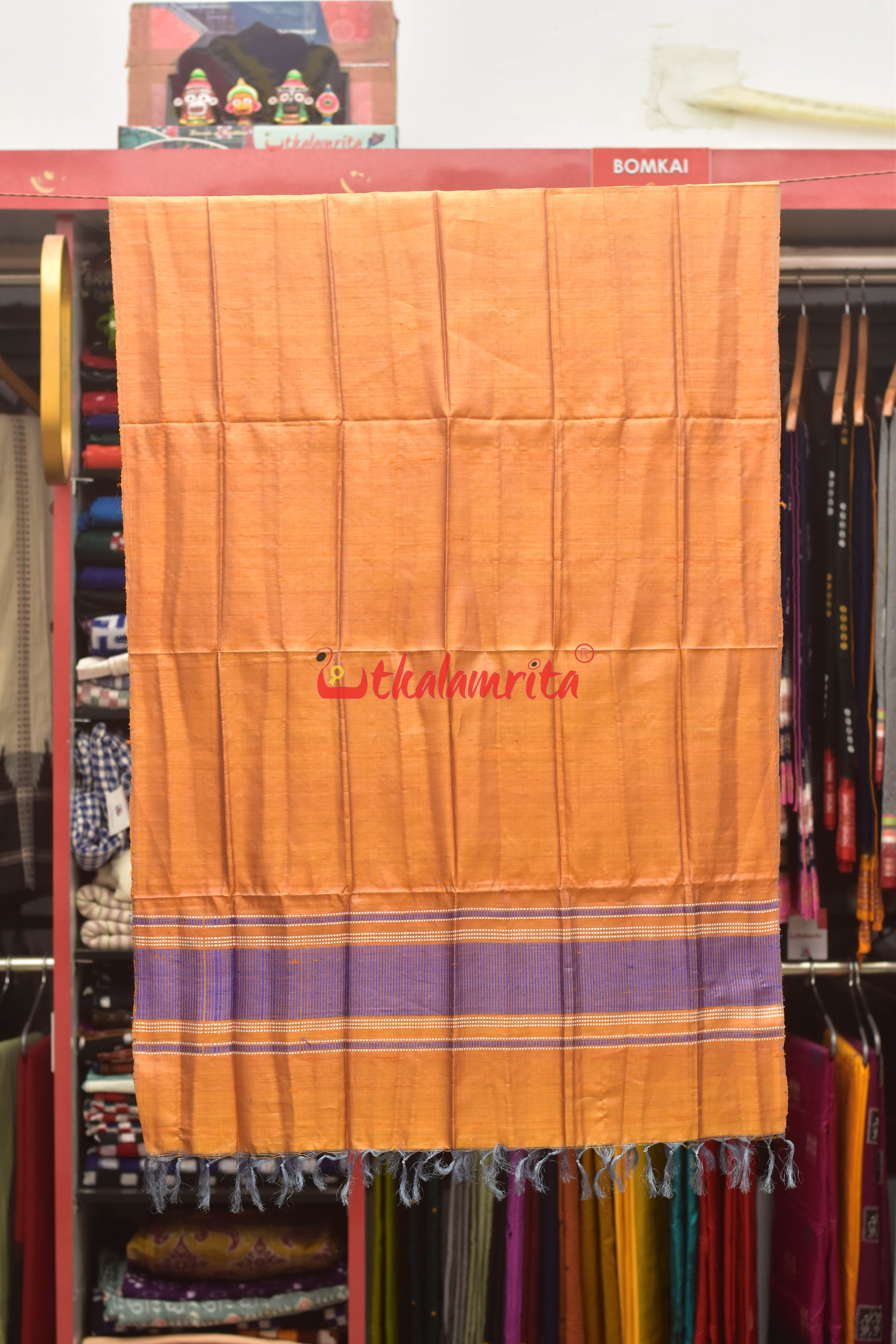 Orange Purple Dia Tussar (Stole)