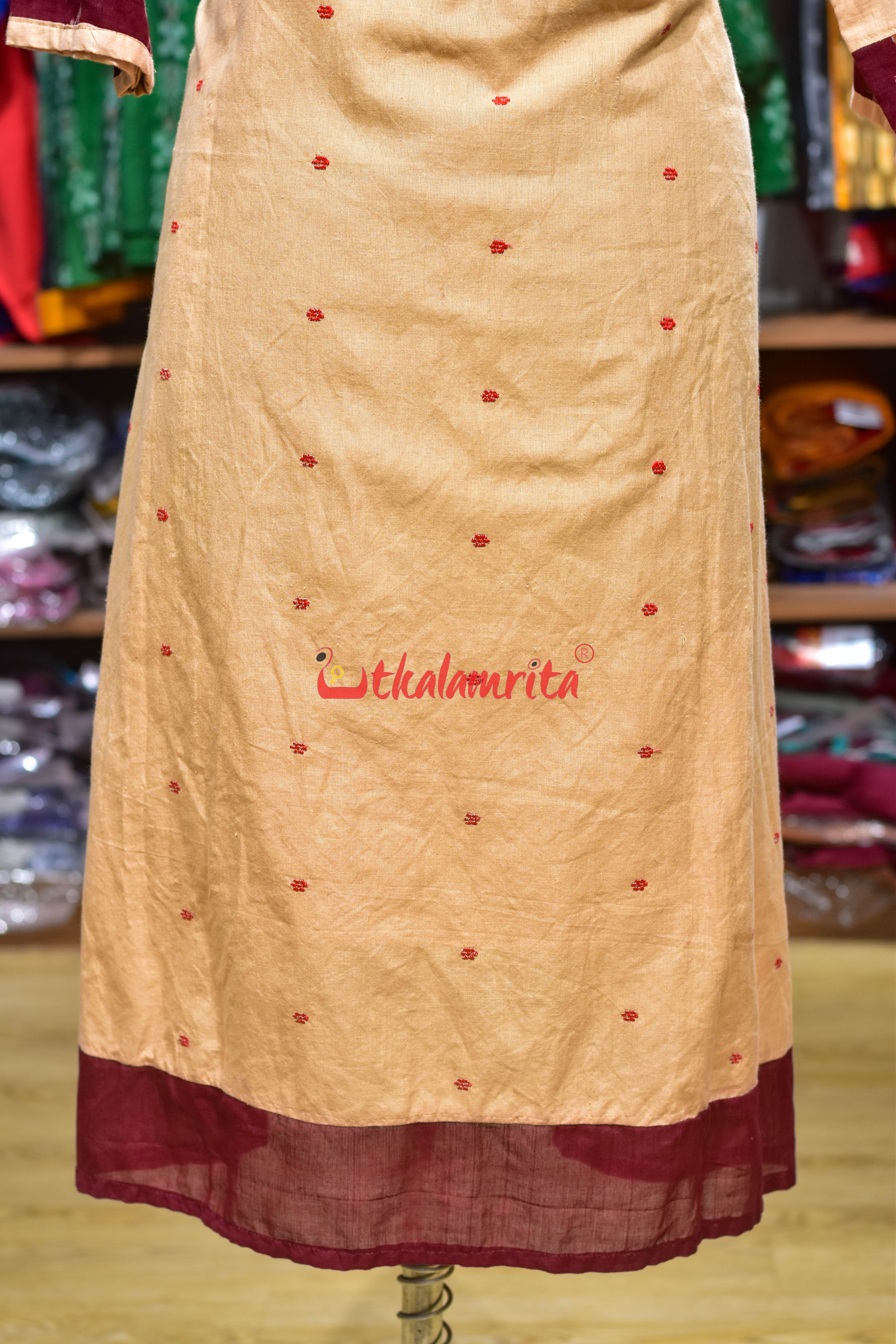 Sambalpuri Maruvaa Anarkali Dress