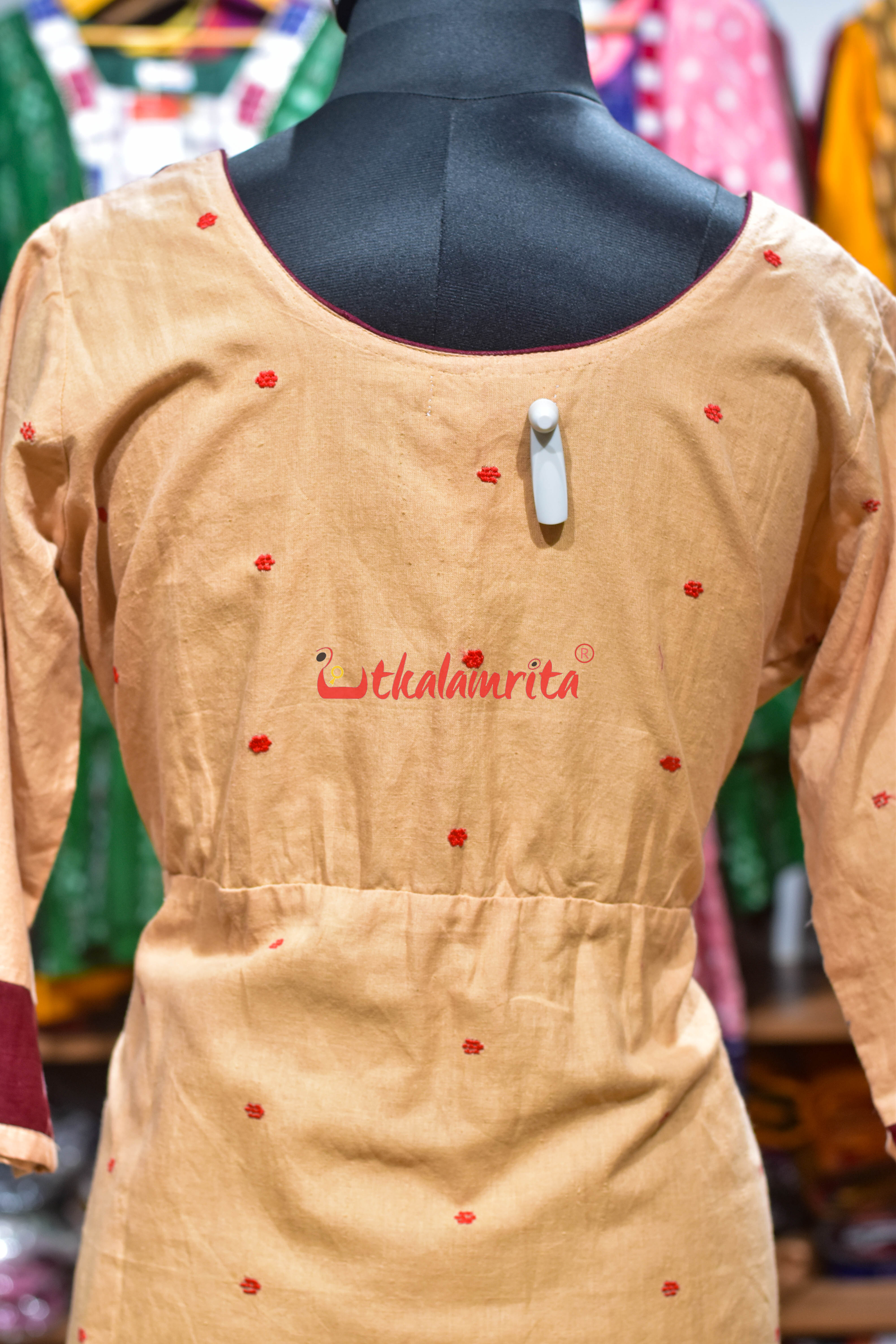 Sambalpuri Maruvaa Anarkali Dress