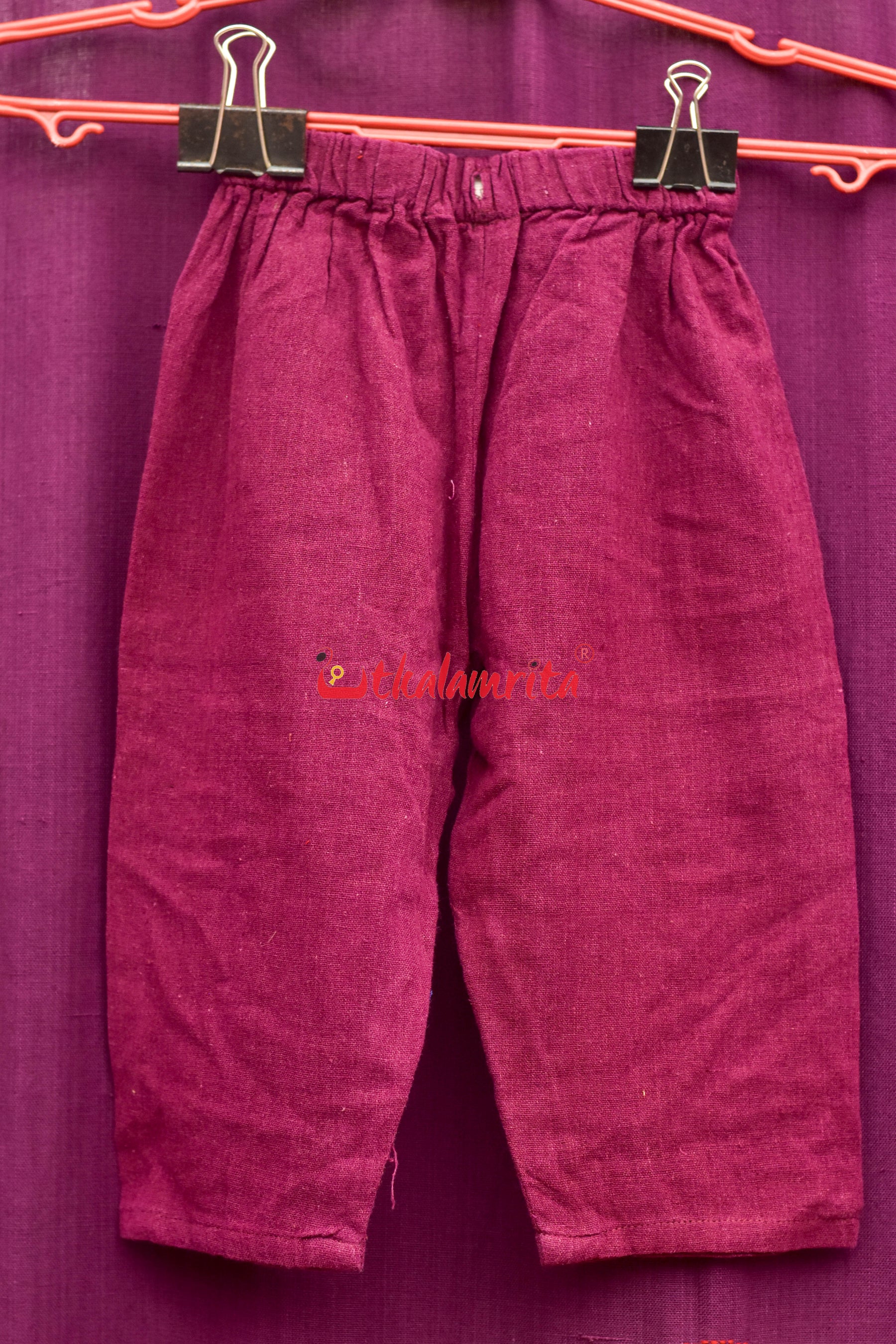 Plain Maroon Kotpad (Kids' Pant)