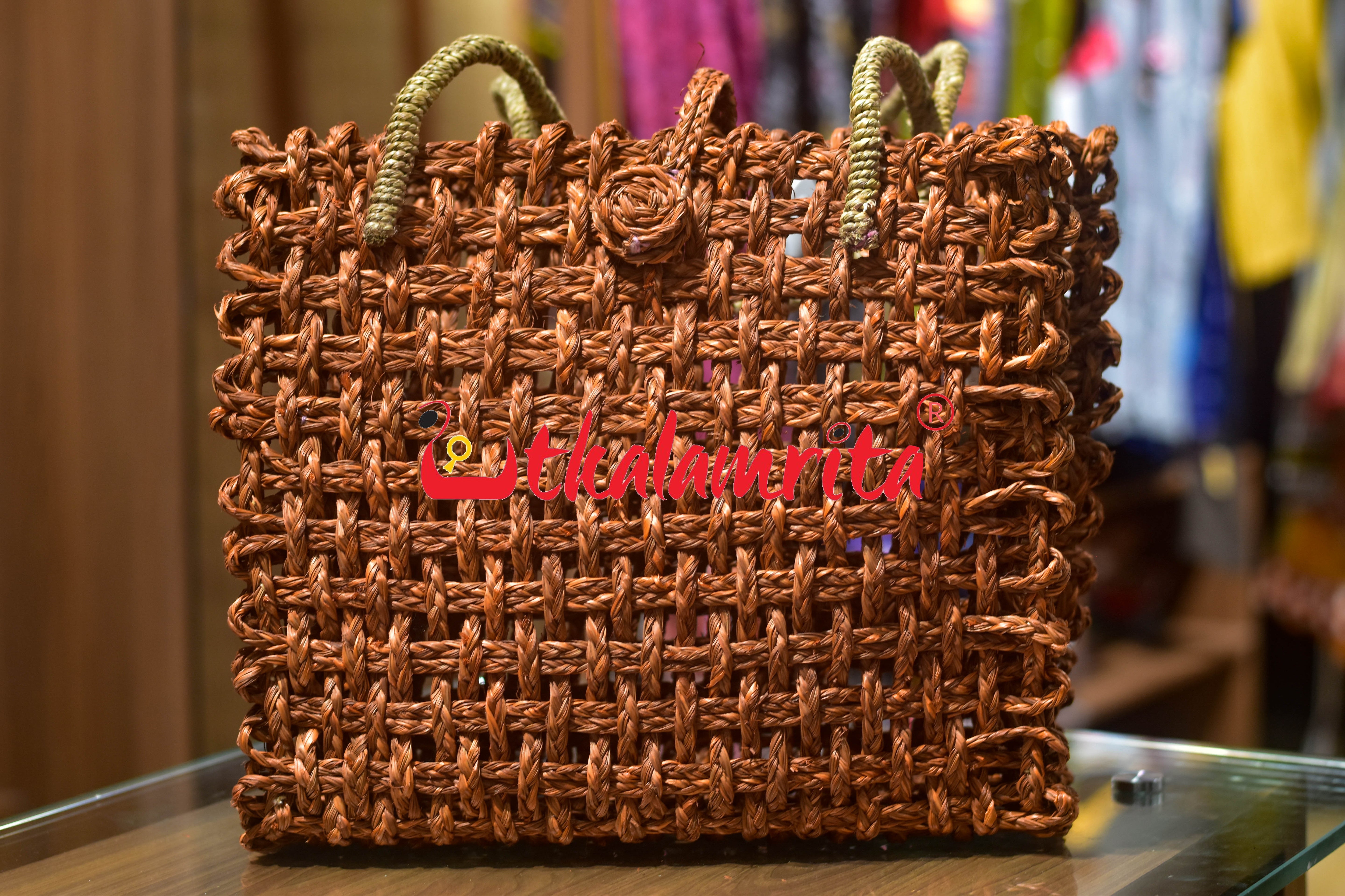 Sabai Grass Jali Bag (large)