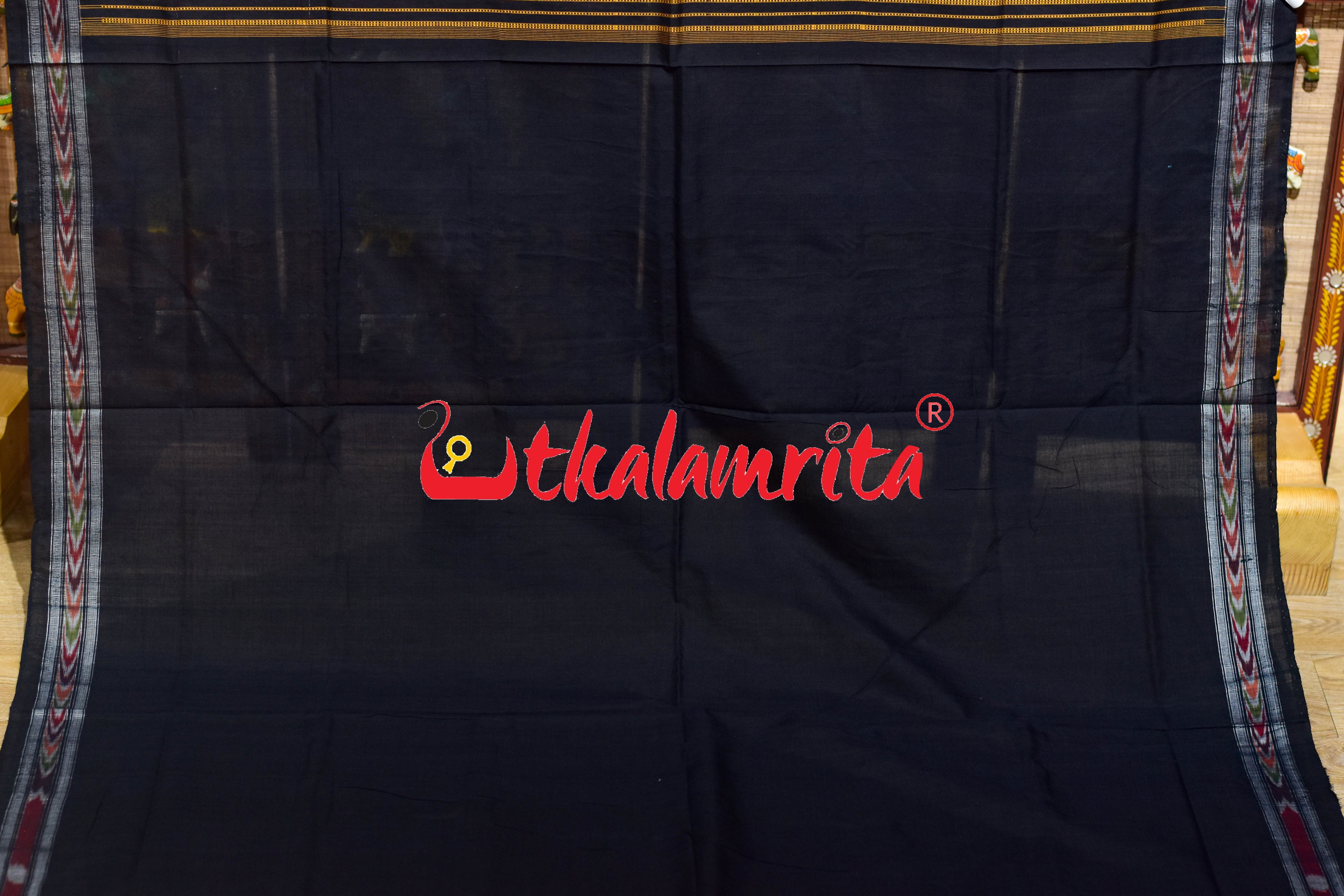 Red Black Sree Jantra Sambalpuri Cotton Saree