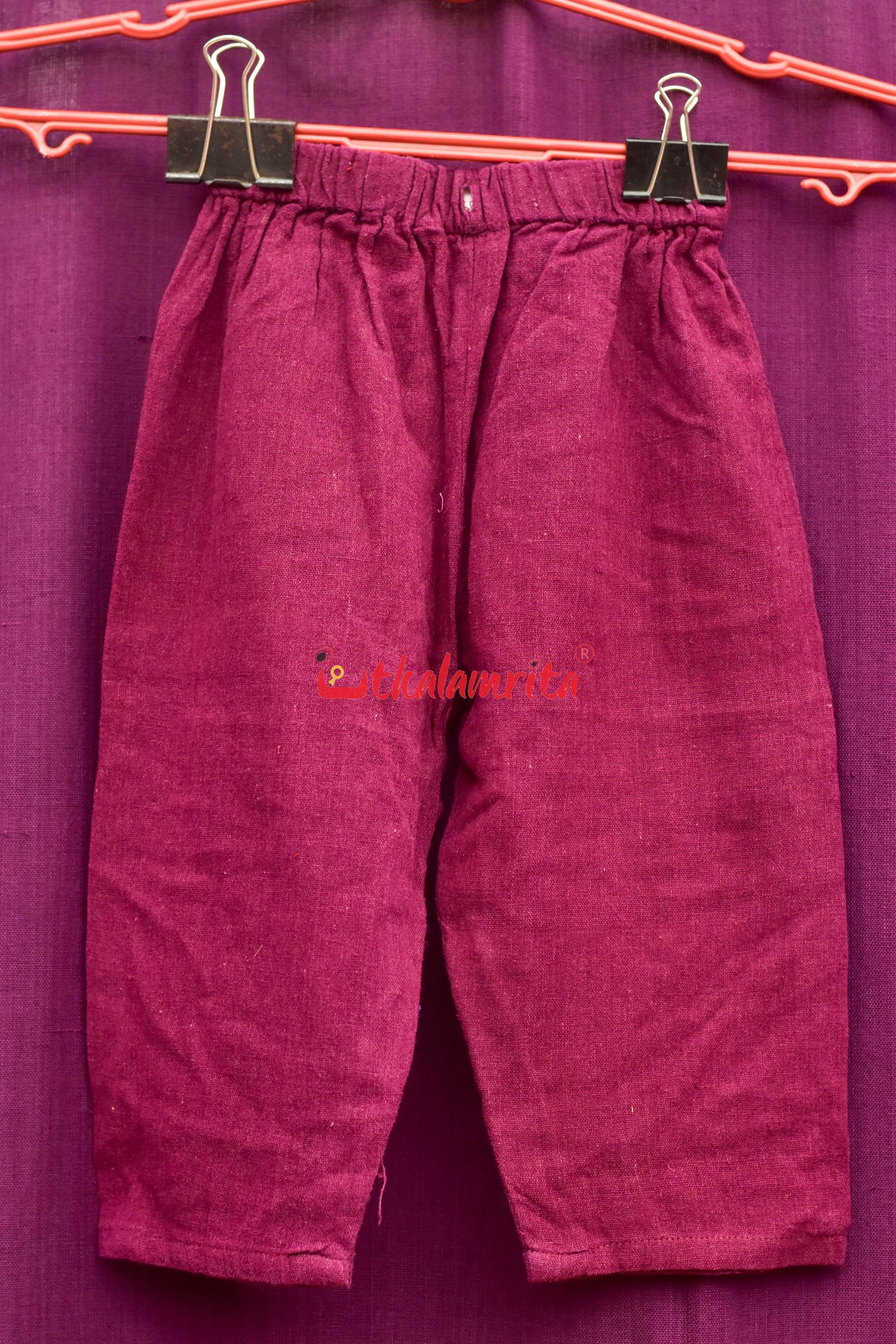Plain Maroon Kotpad (Kids' Pant)