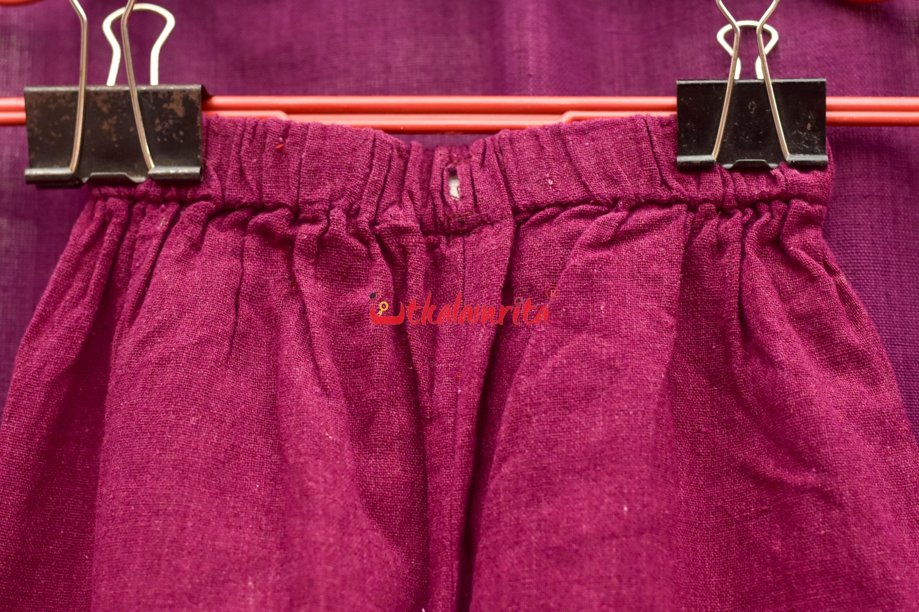 Plain Maroon Kotpad (Kids' Pant)