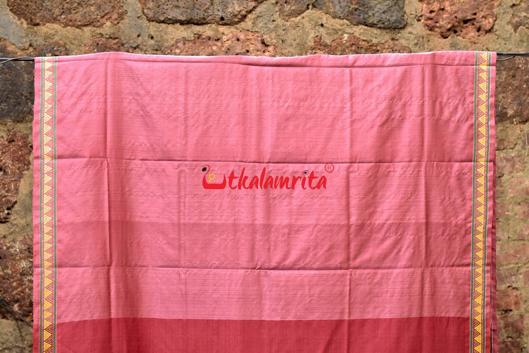 Dongria Border Maroon Gopalpur Tussar Saree