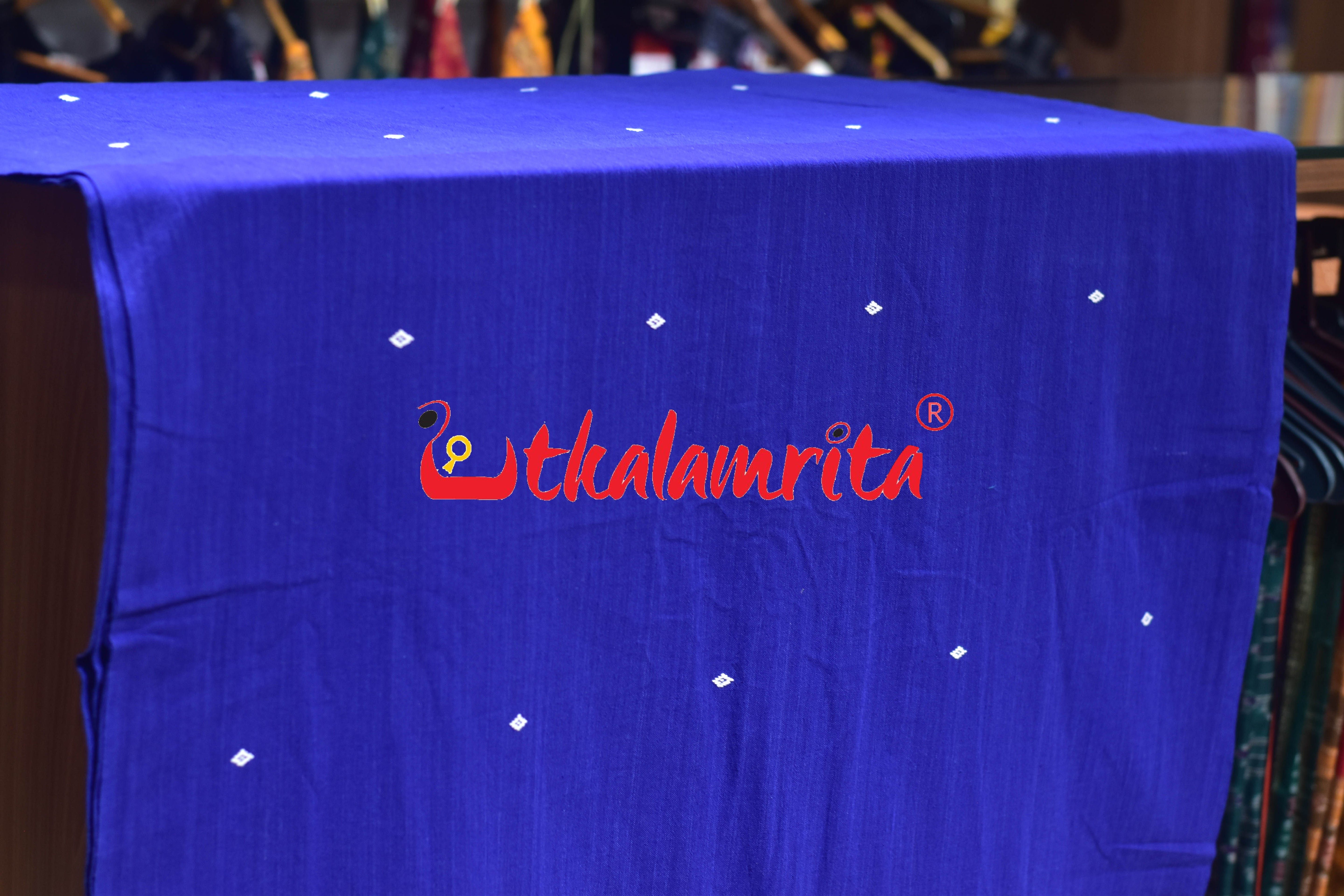 Blue with White buti Kotpad (Fabric)