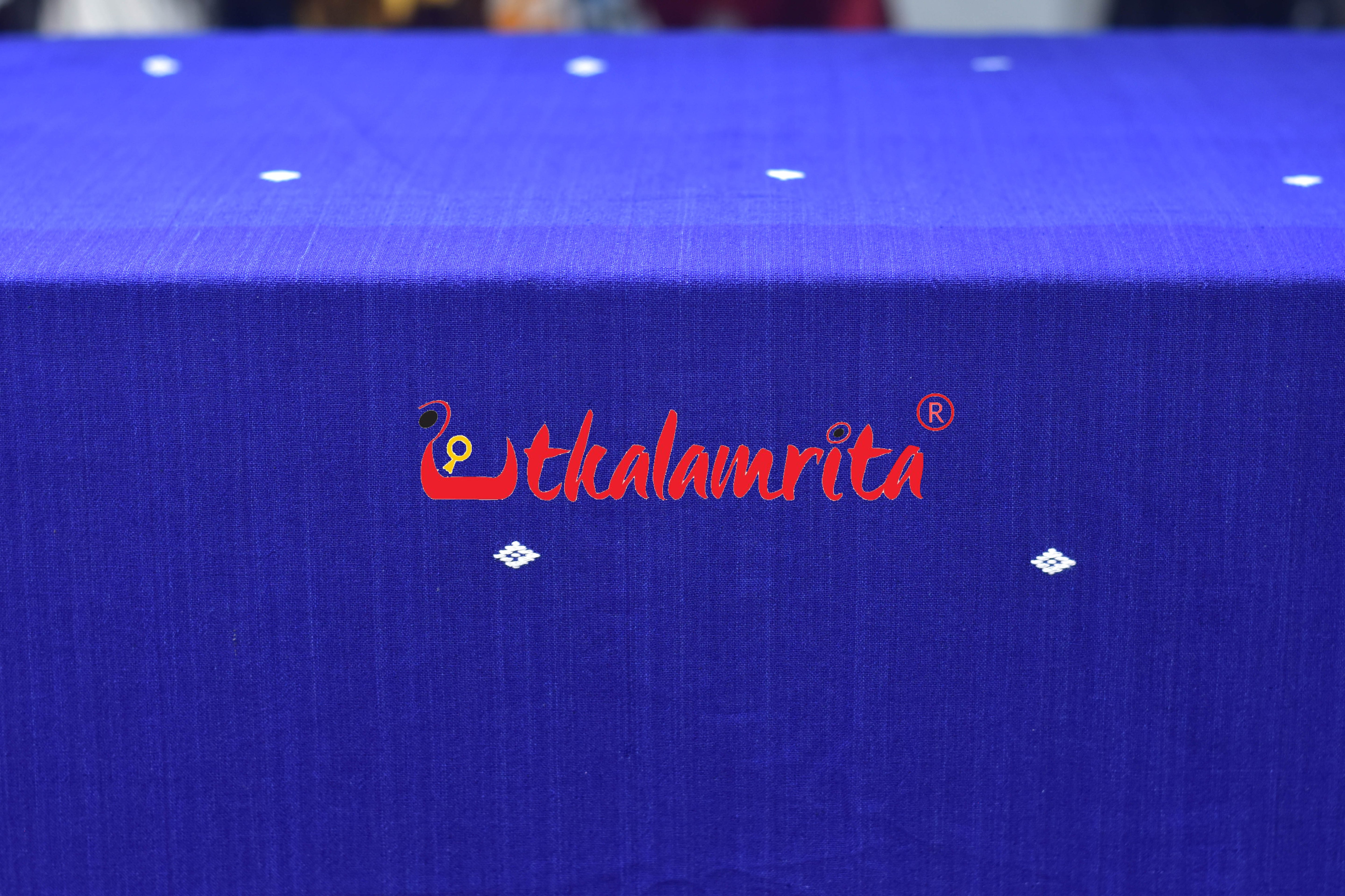 Blue with White buti Kotpad (Fabric)