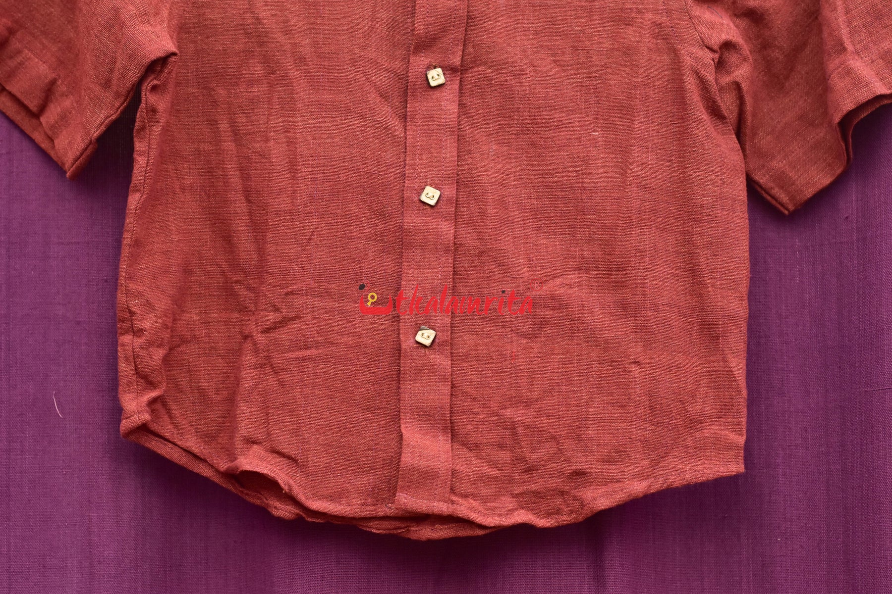 Plain Maroon Kotpad (Kid's Shirt)