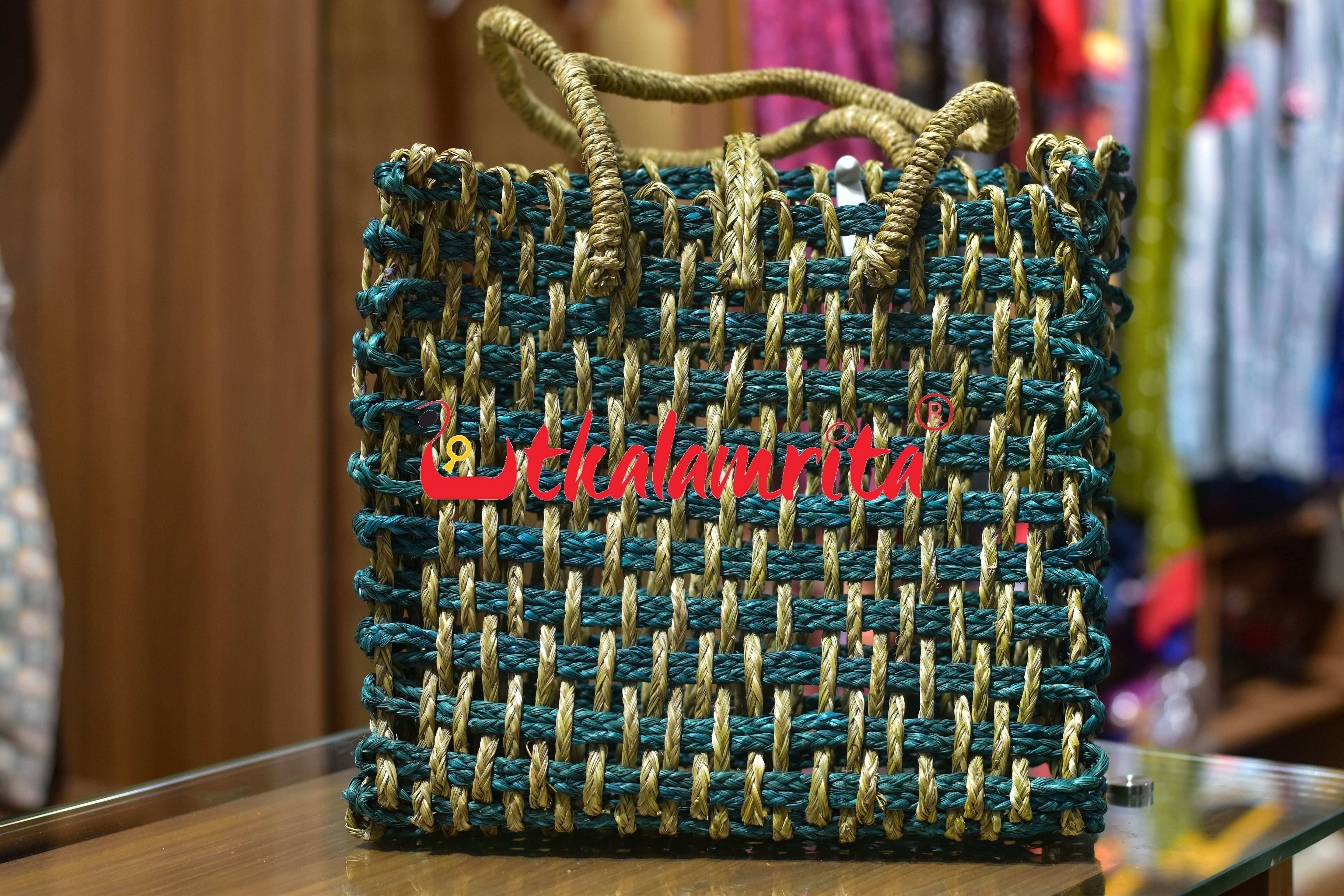 Sabai Grass Jali Bag (large)