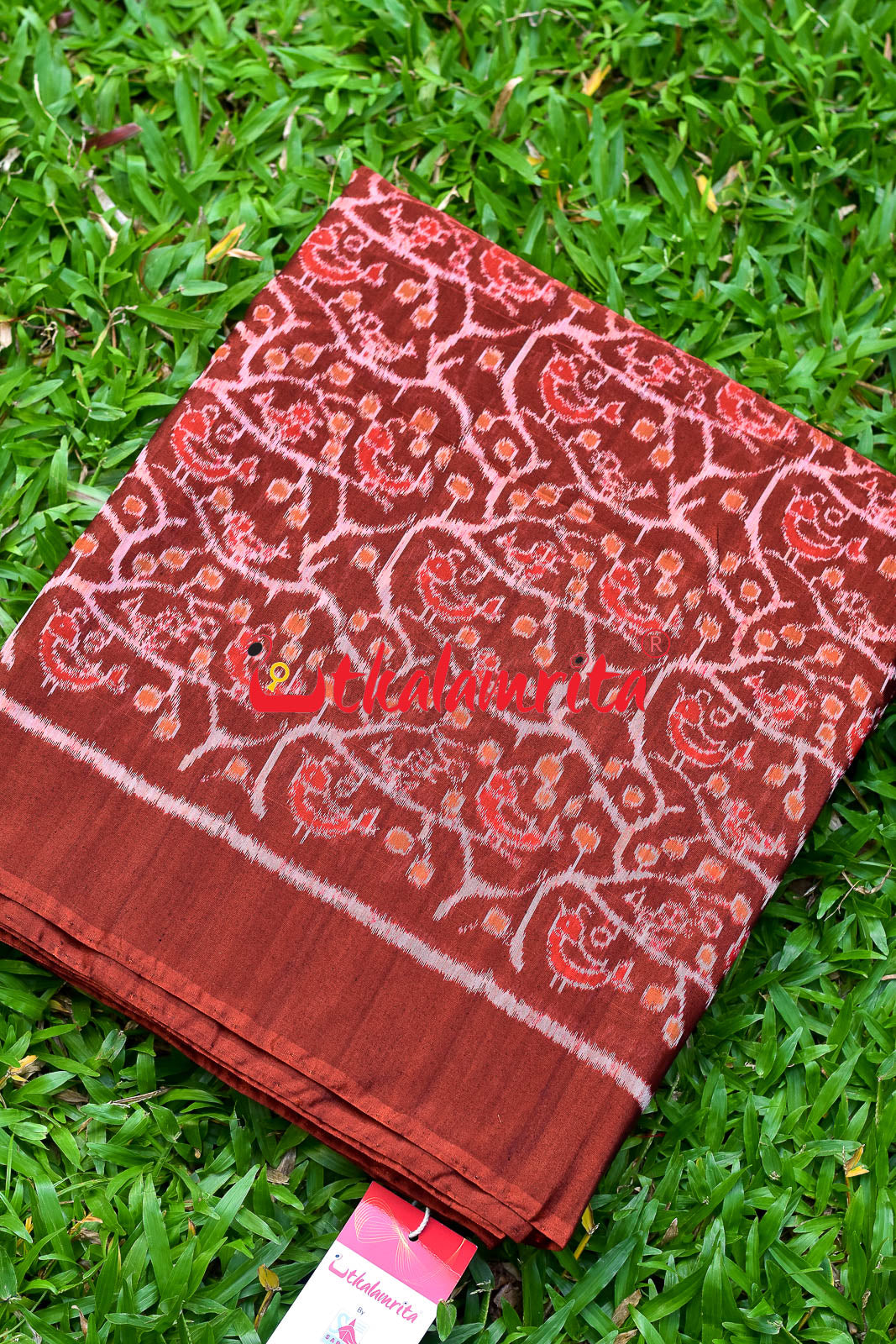 Maroon Chadhei Mix Silk (Fabric)