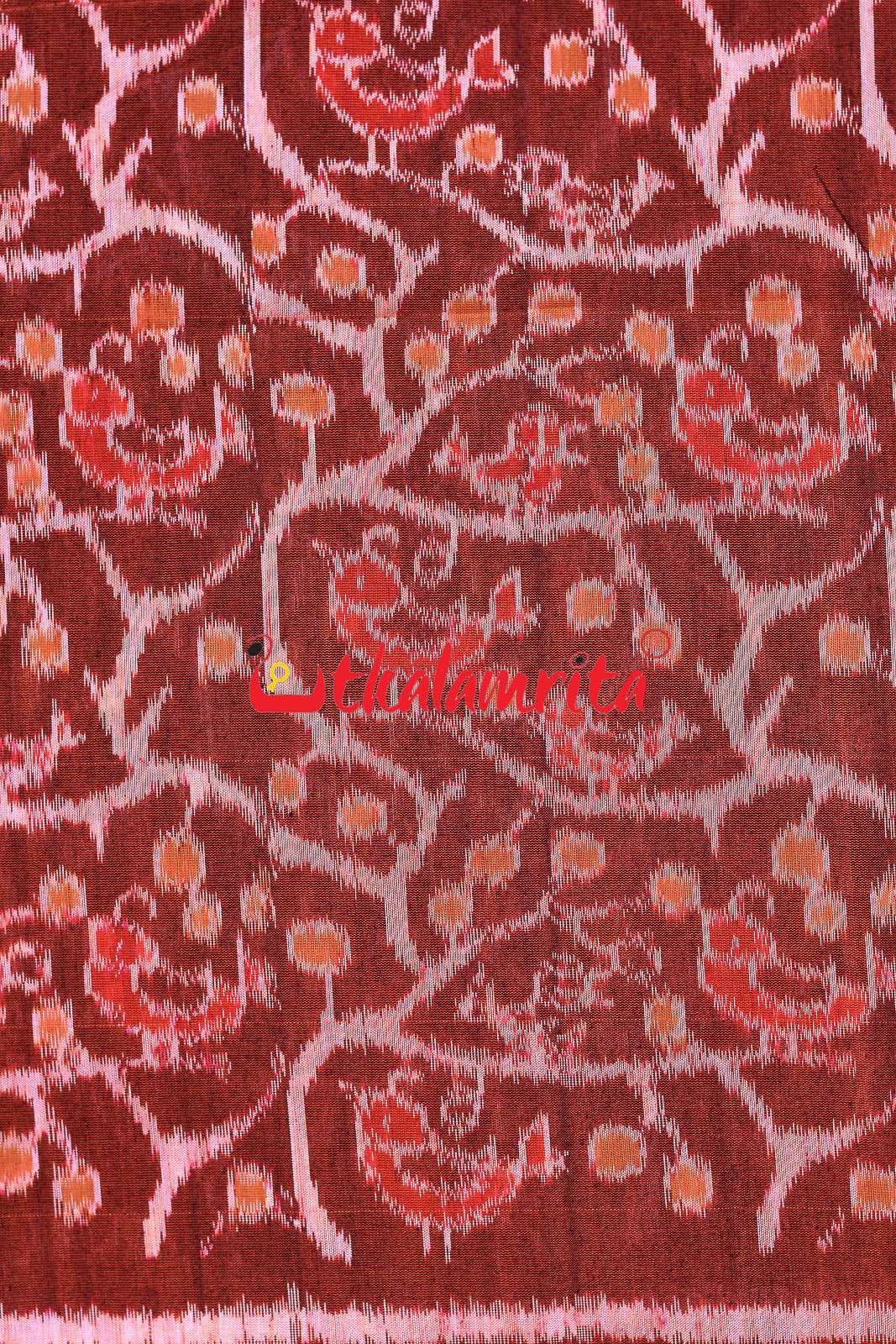 Maroon Chadhei Mix Silk (Fabric)