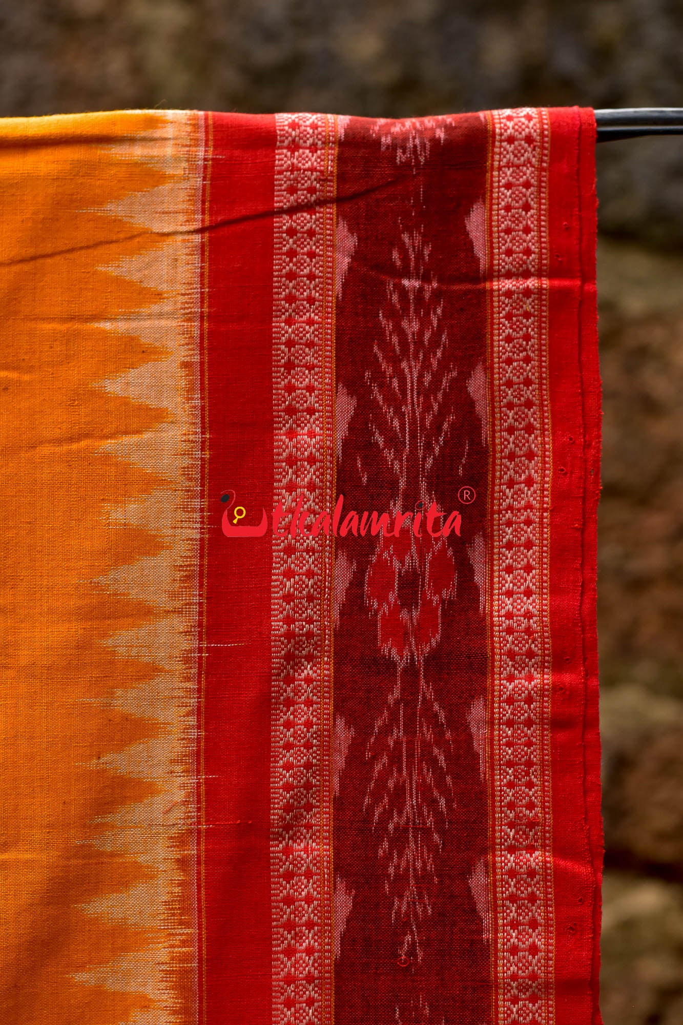 Red Tribal Sambalpuri Dress Set