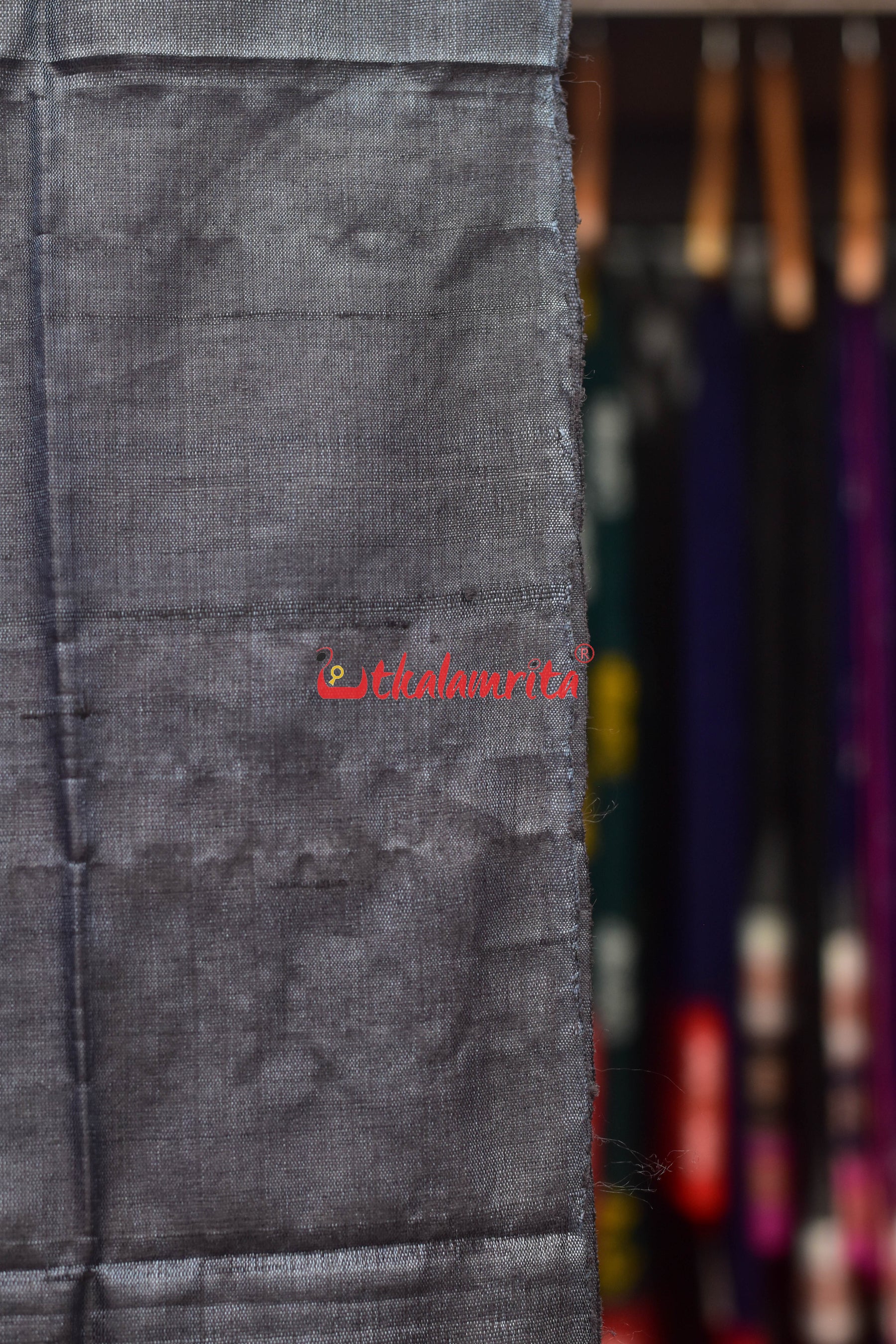 Ash Grey Dia Tussar (Stole)