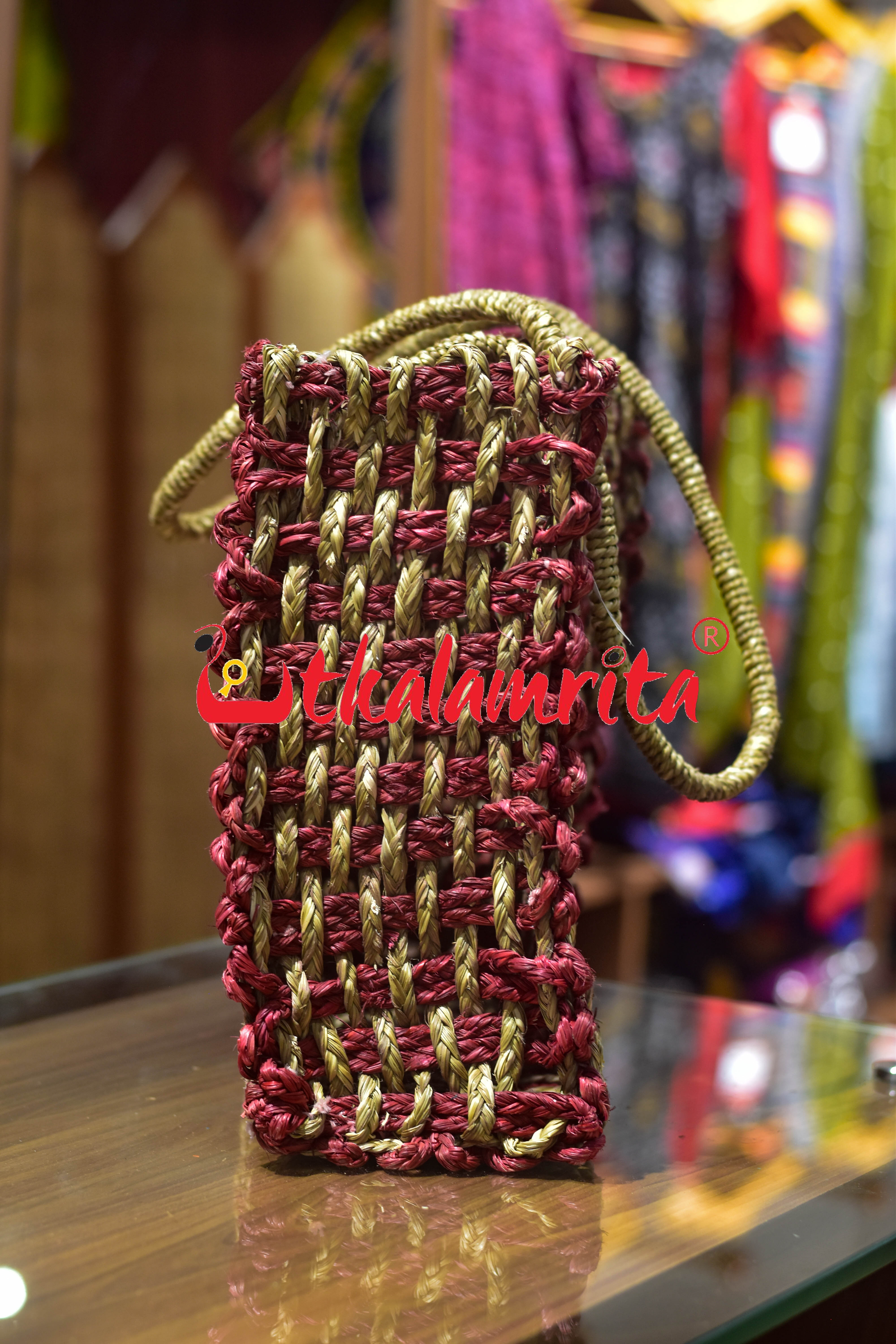 Sabai Grass Jali Bag (large)