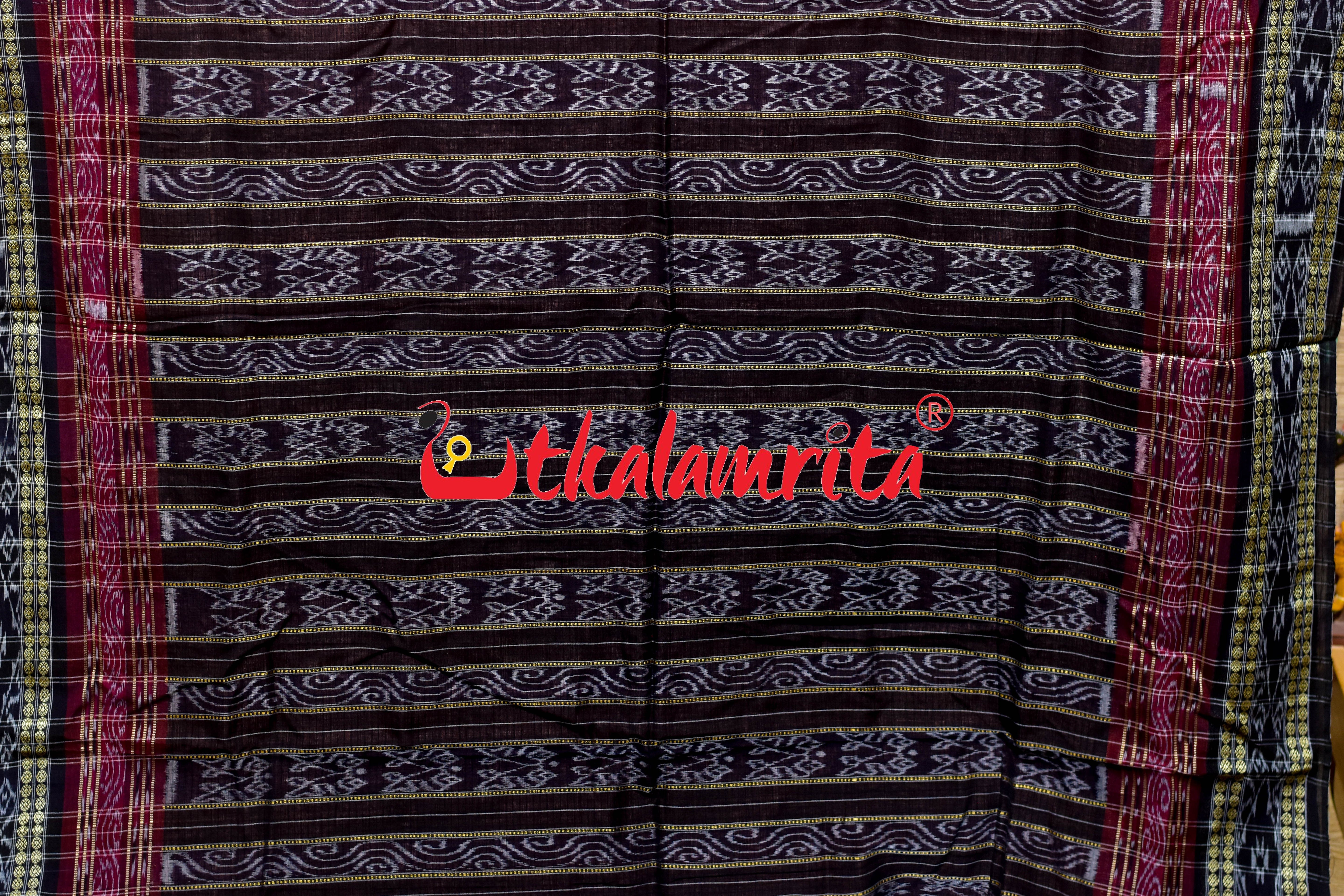Peach Sachipar Khandua Cotton Saree