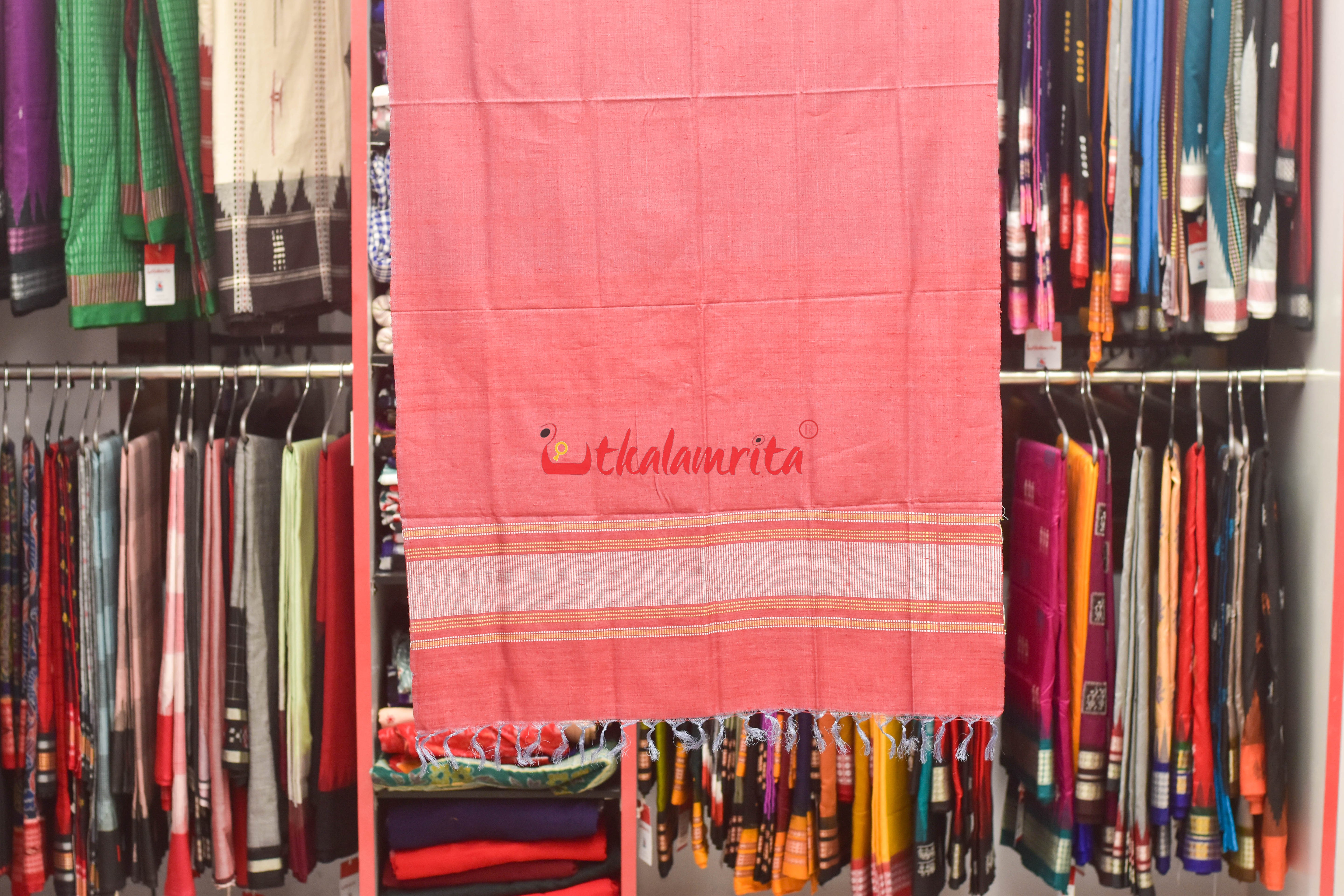 Maroon Dia Tussar (Stole)