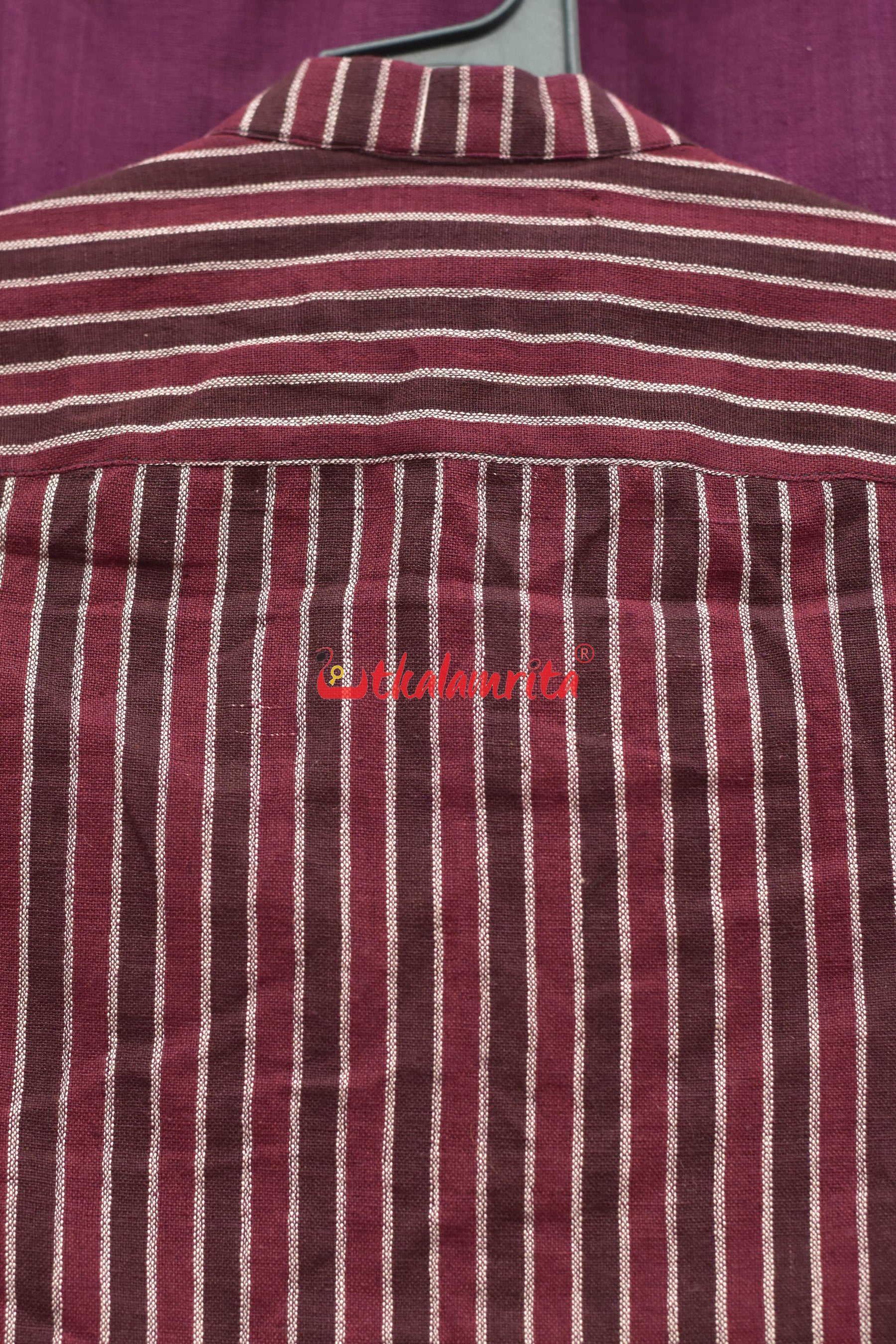 Maroon Coffee Lines Kotpad (kids Shirt)