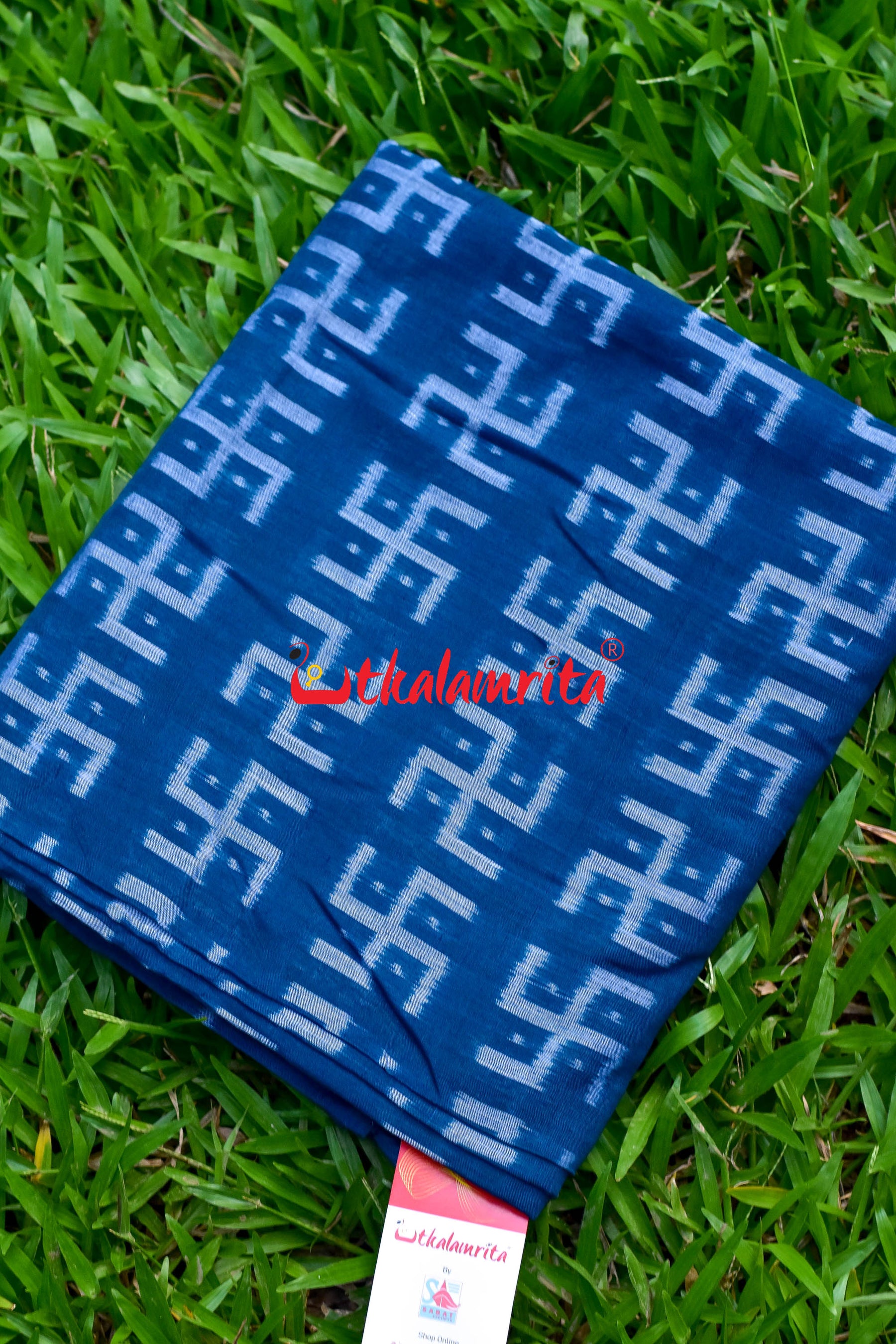 Swastika Teal (Fabric)