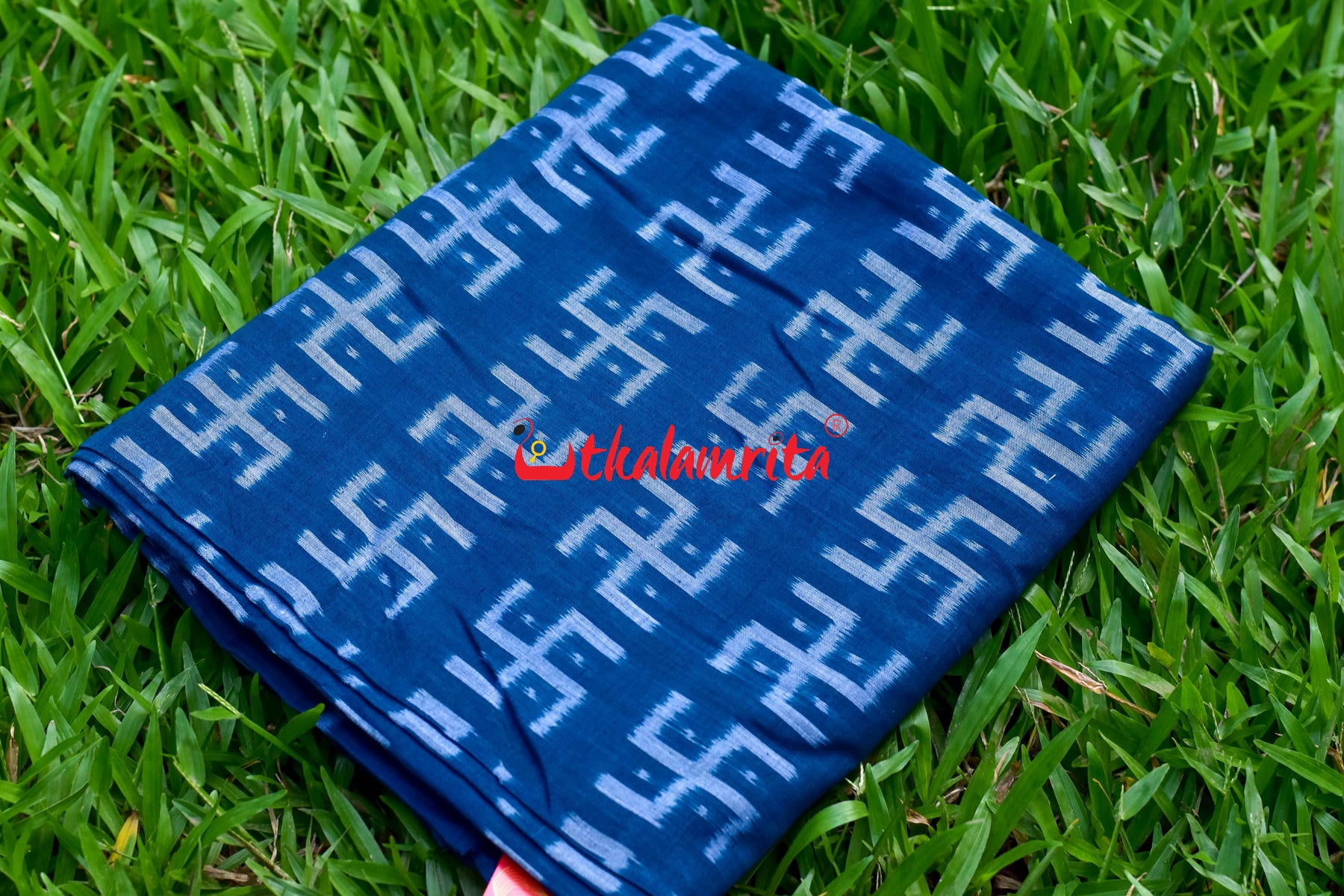 Swastika Teal (Fabric)
