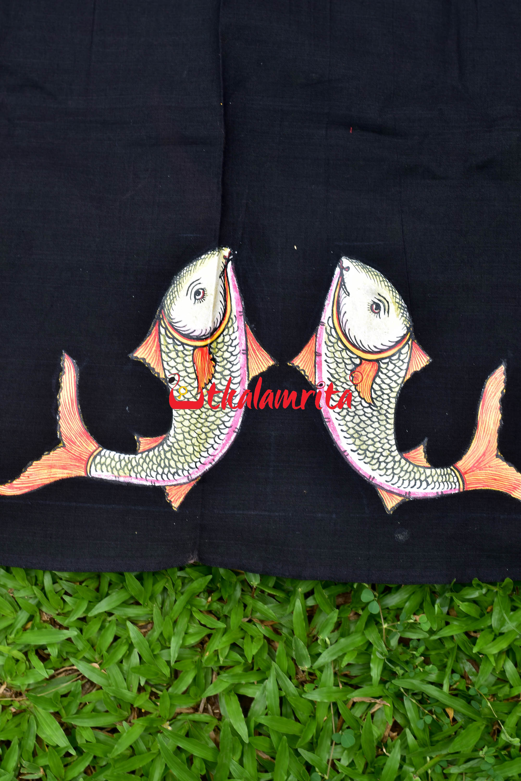 Black Blouse Piece Fish