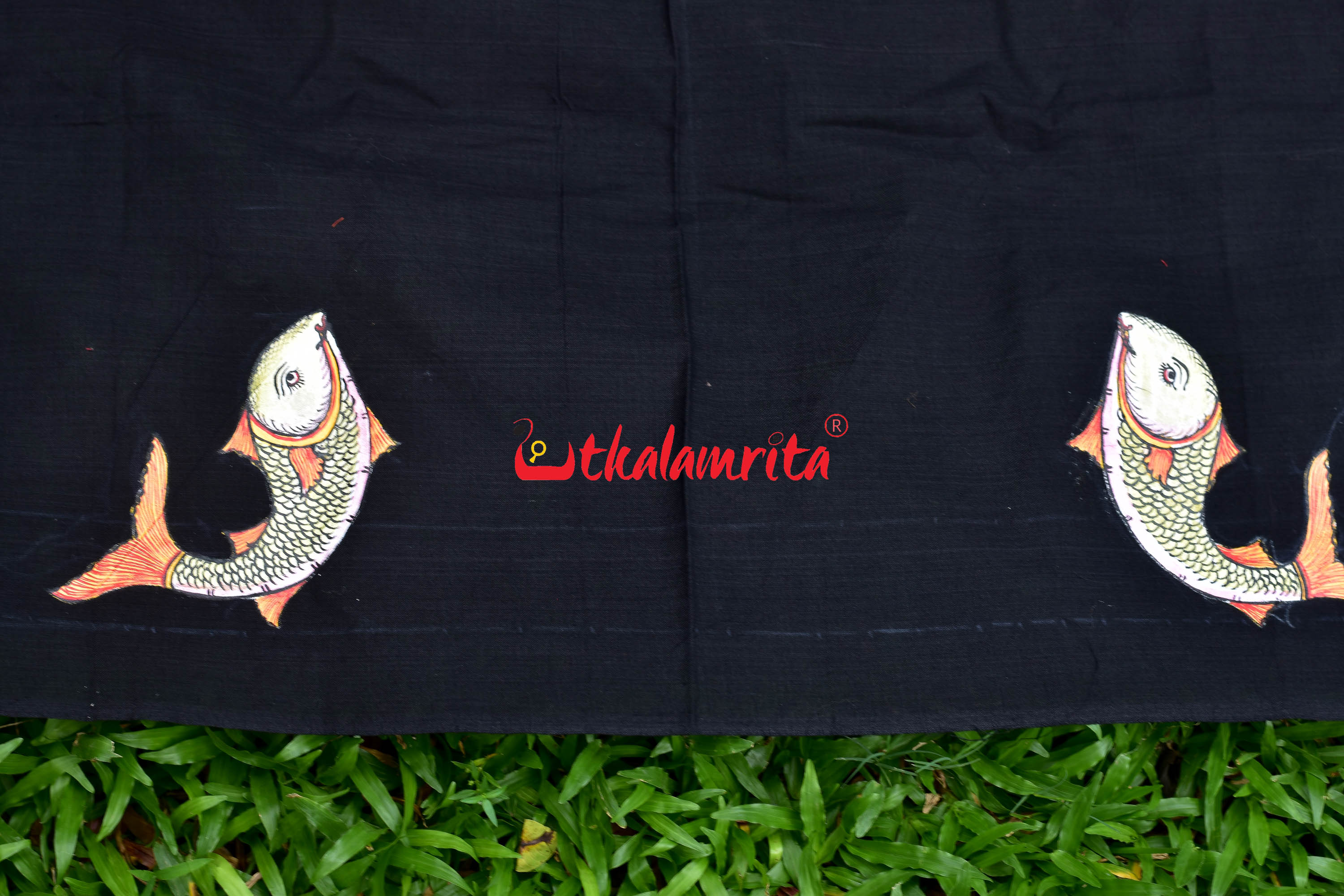 Black Blouse Piece Fish