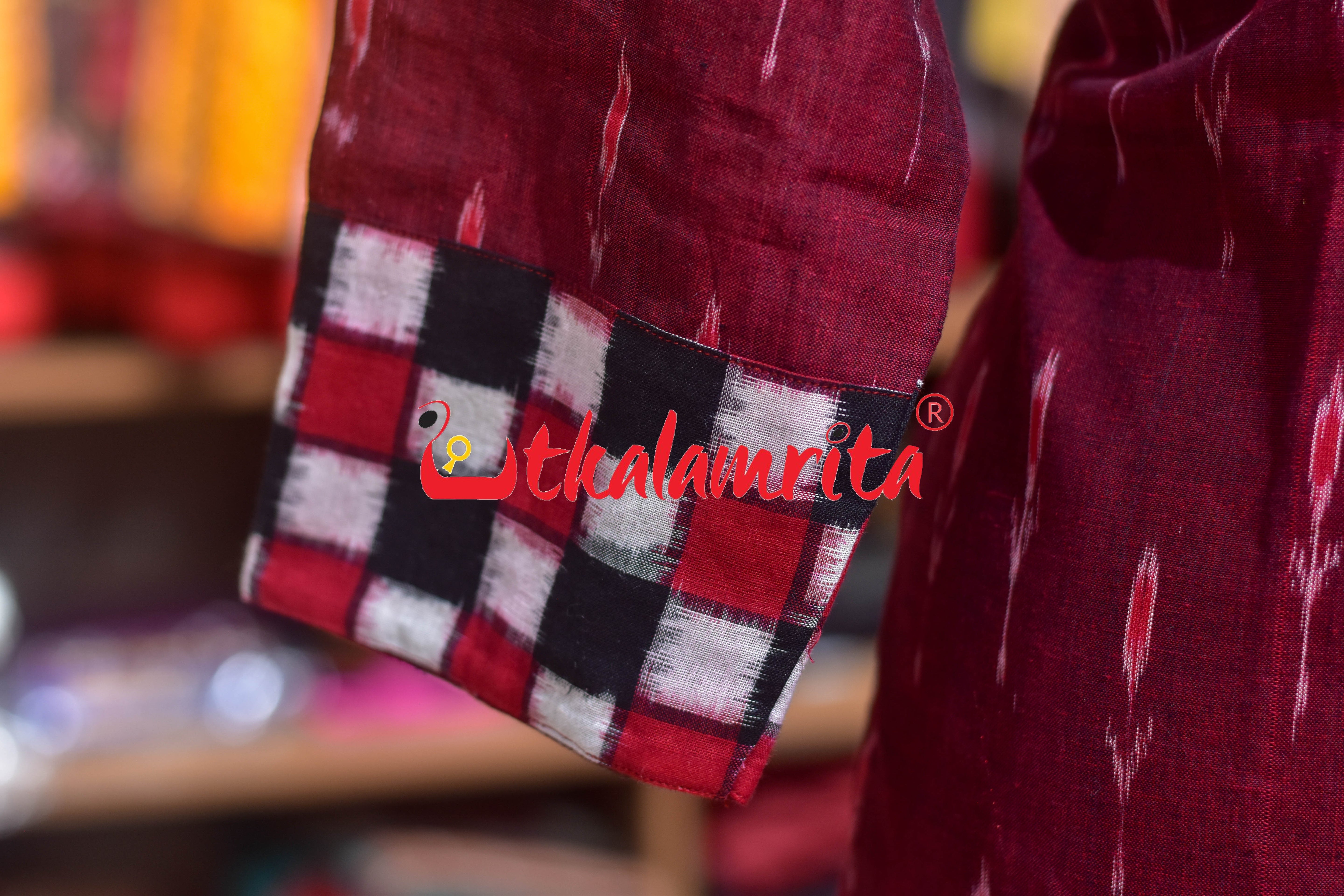 Maroon Labanga Total Pasapali (Ladies Kurti)