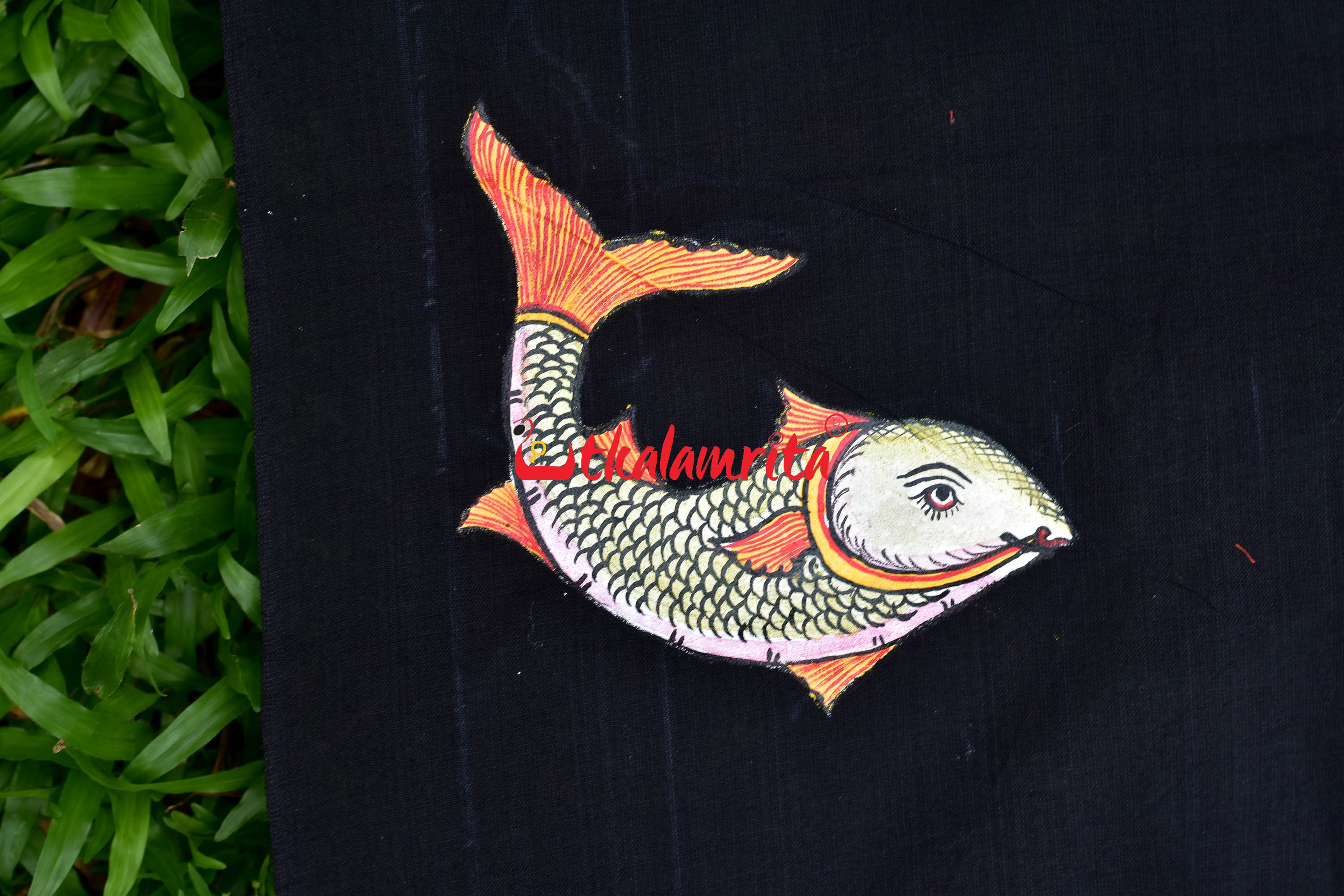 Black Blouse Piece Fish
