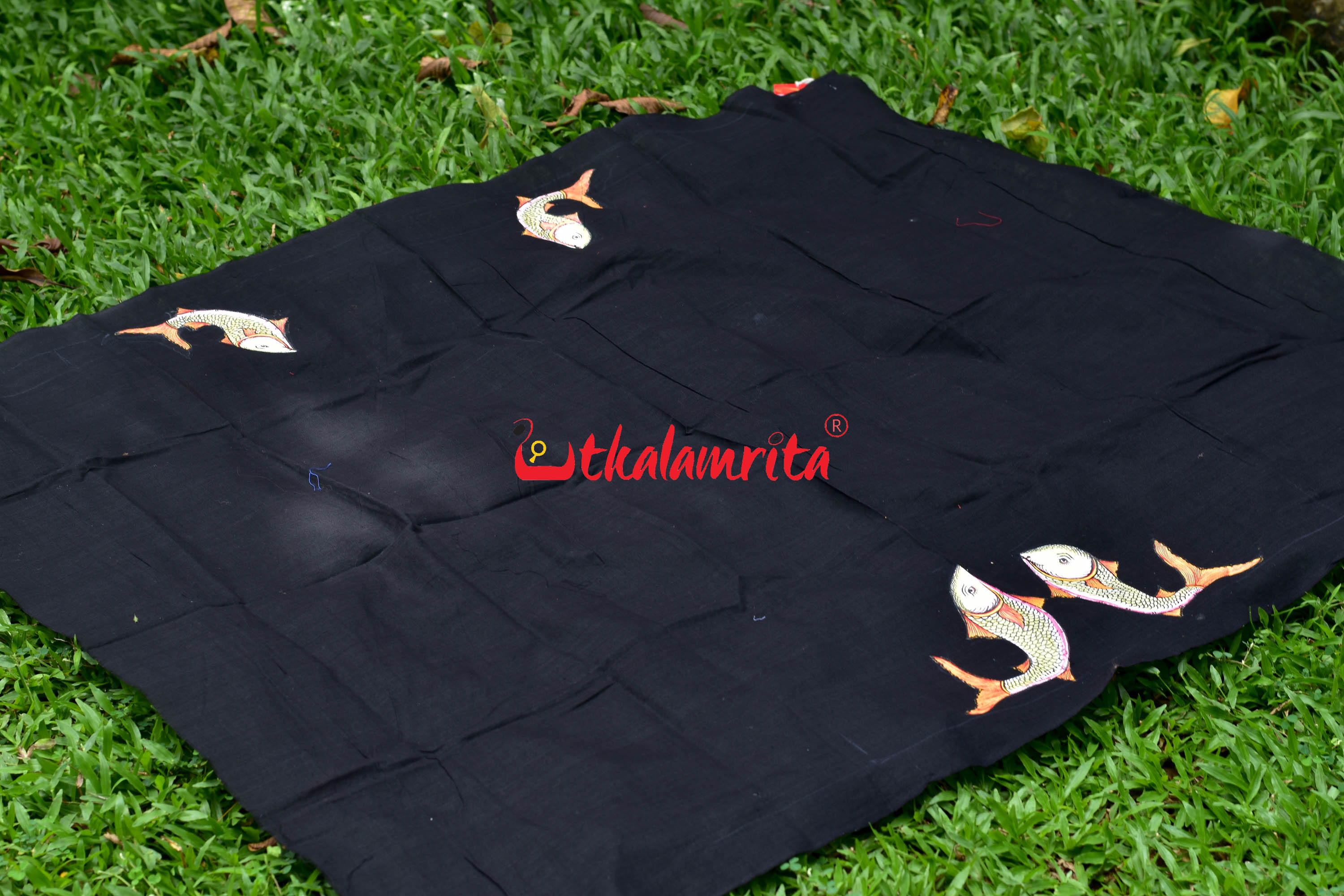 Black Blouse Piece Fish