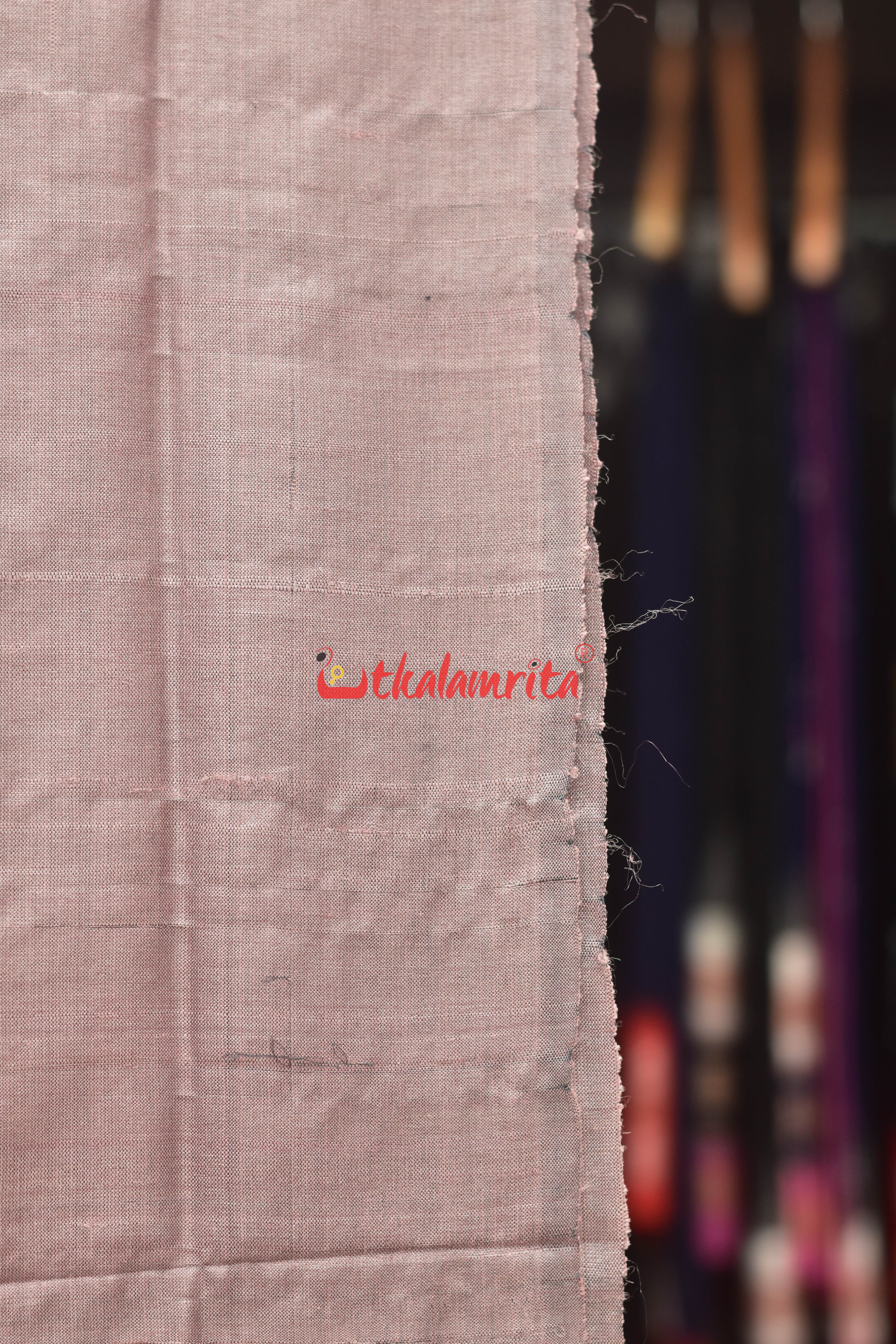 Onion Pink Fine Tussar Plain (Stole)