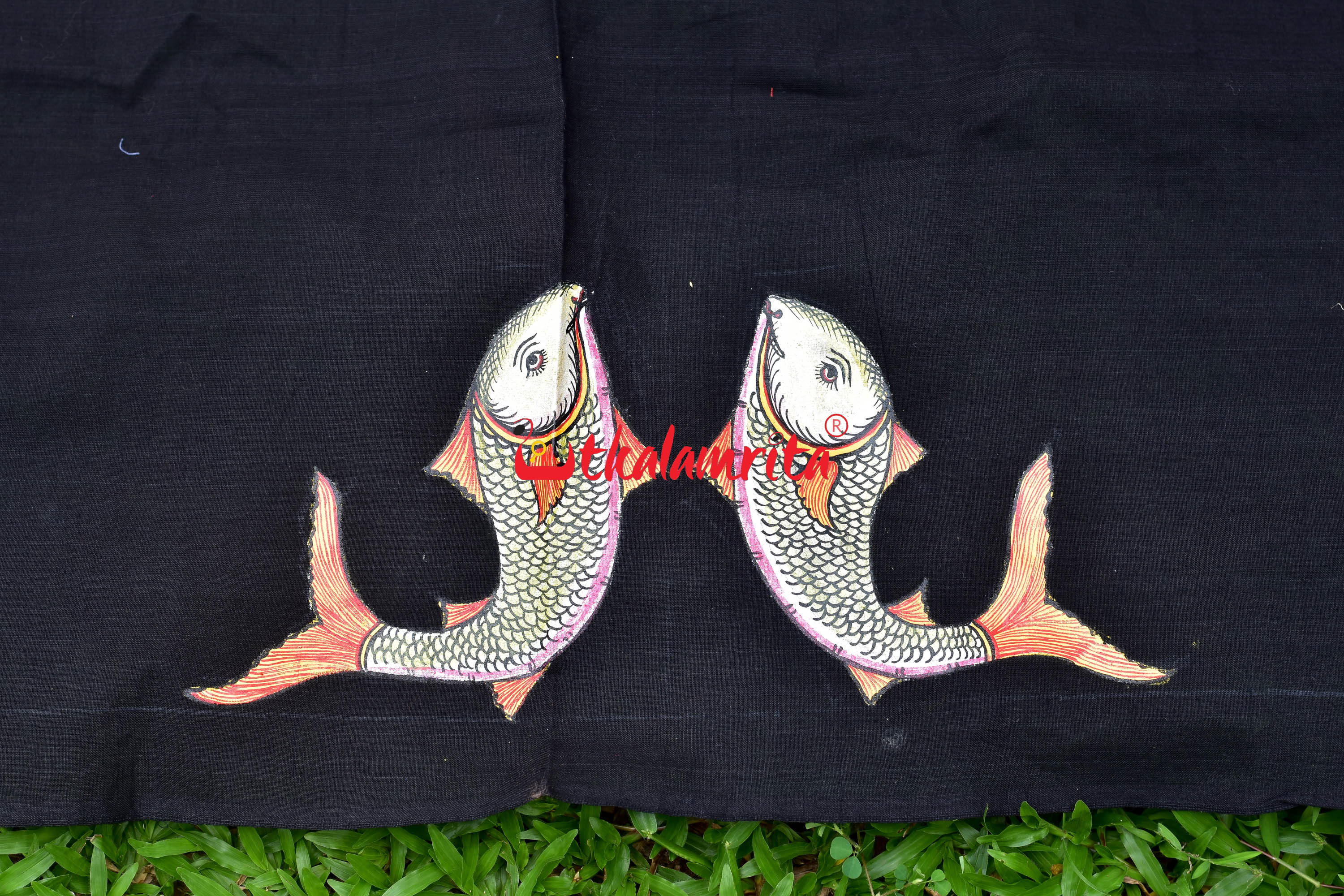 Black Blouse Piece Fish