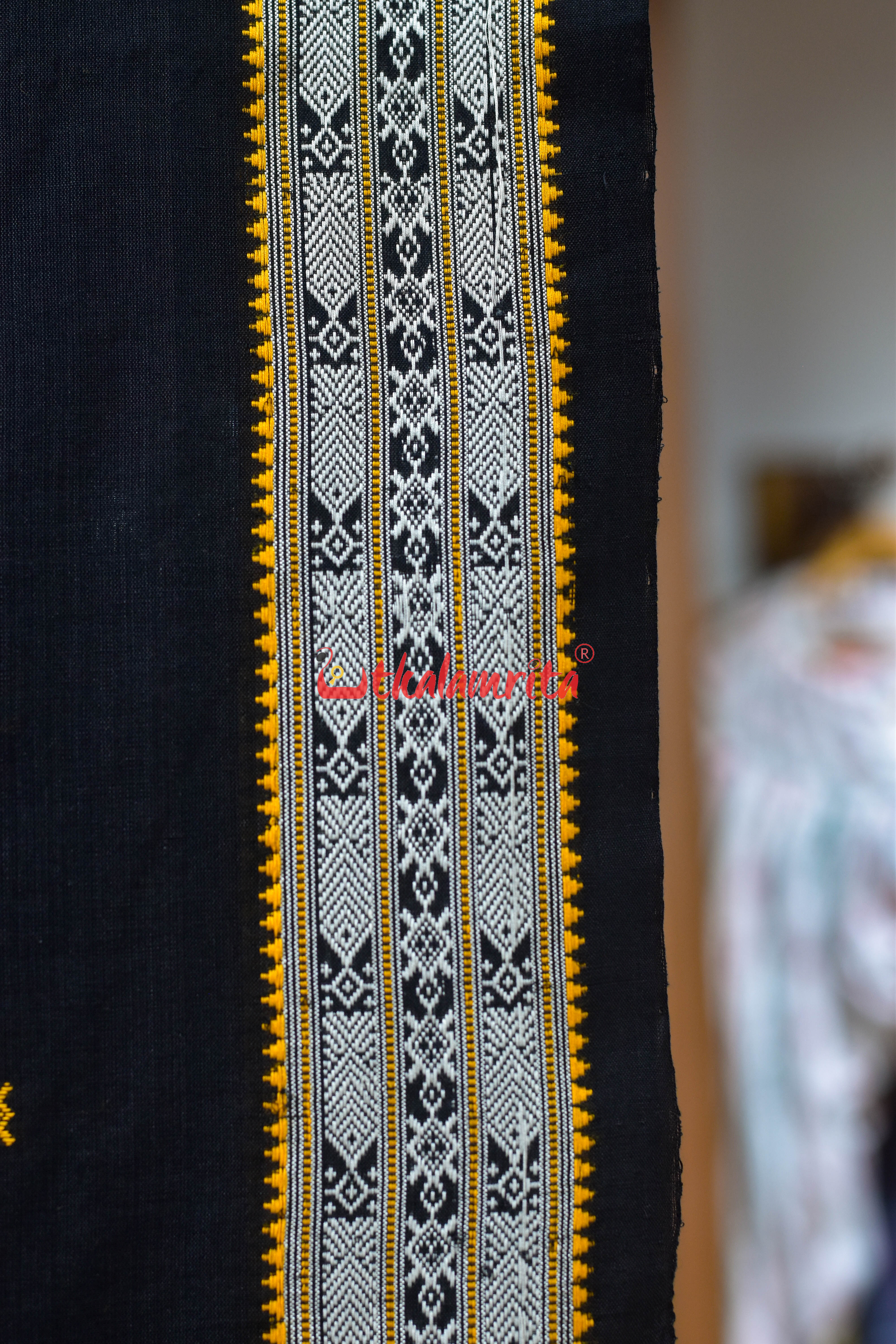 Nuapatna Habaspuri Black Cotton Saree